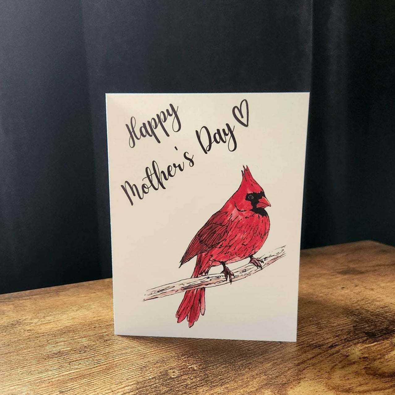 Happy mother's day cardinal card, Bird card for mom, Happy mother's day card, Cute mother's day card for her, Mom, Mother in law, Bonus mom