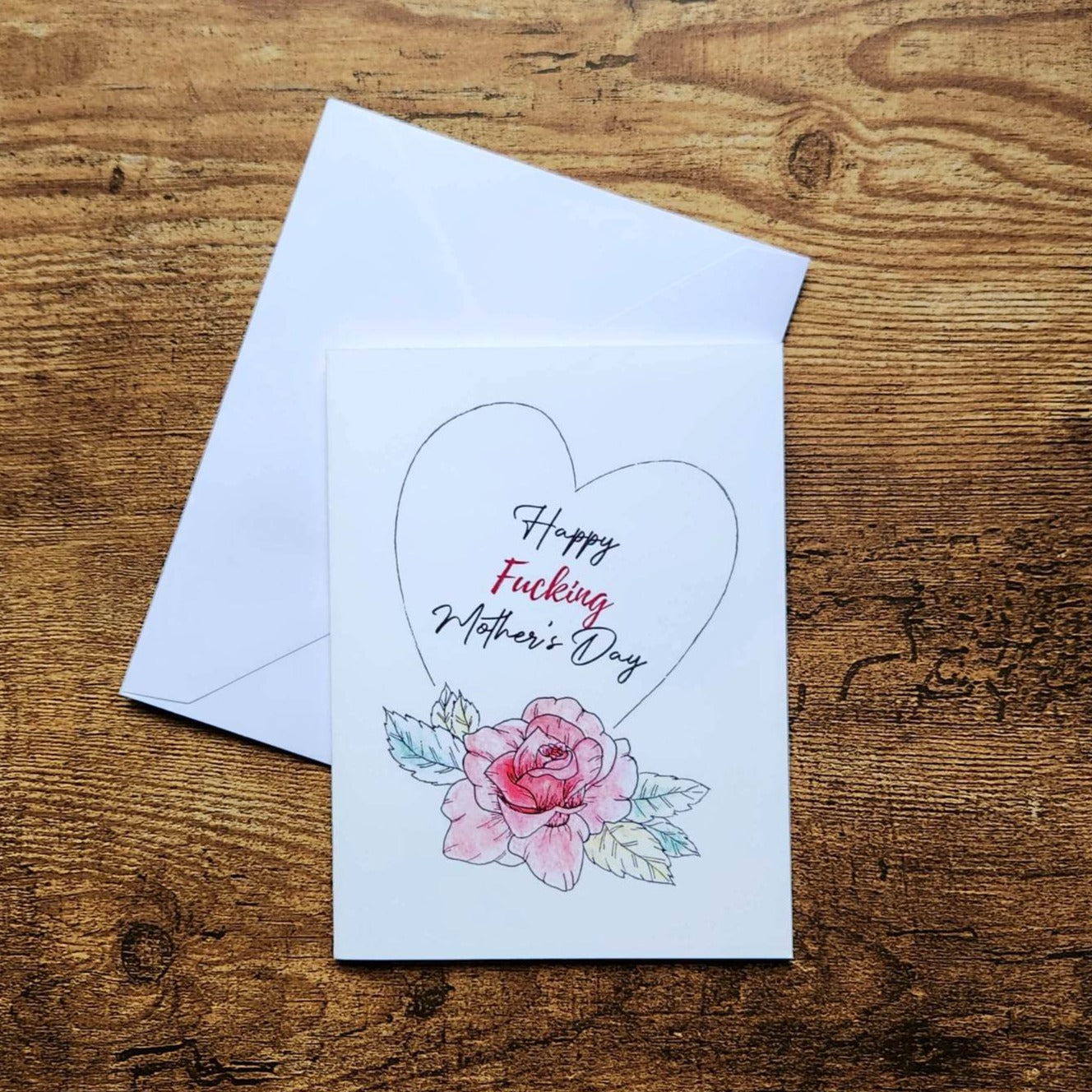Happy fucking mother's day, Mother's day card, Sweary card, Cute cuss card for mom, Funny Mother's day card for wife, Card for bestie mom
