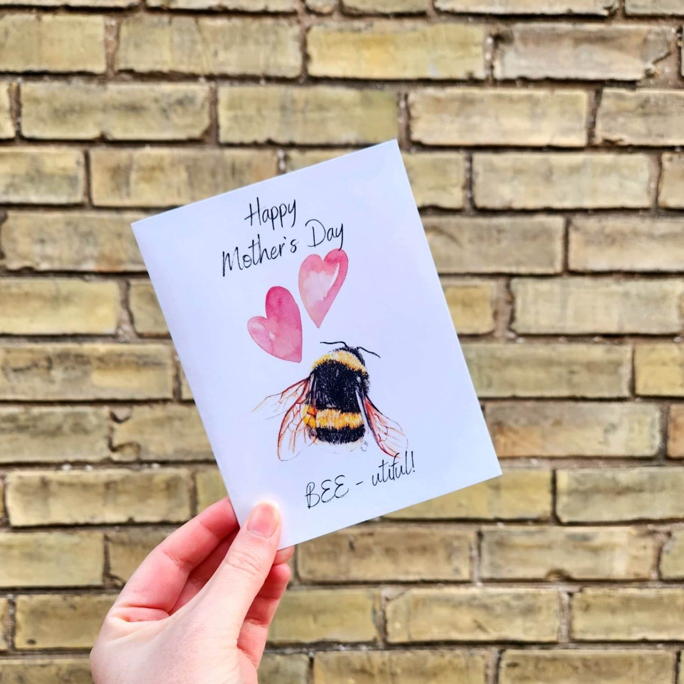 Happy Mother's Day bee-utiful, Beautiful card for mom, Mother's Day card, Wife Mother's day card, Bee pun card, Cute bee card, Appreciation