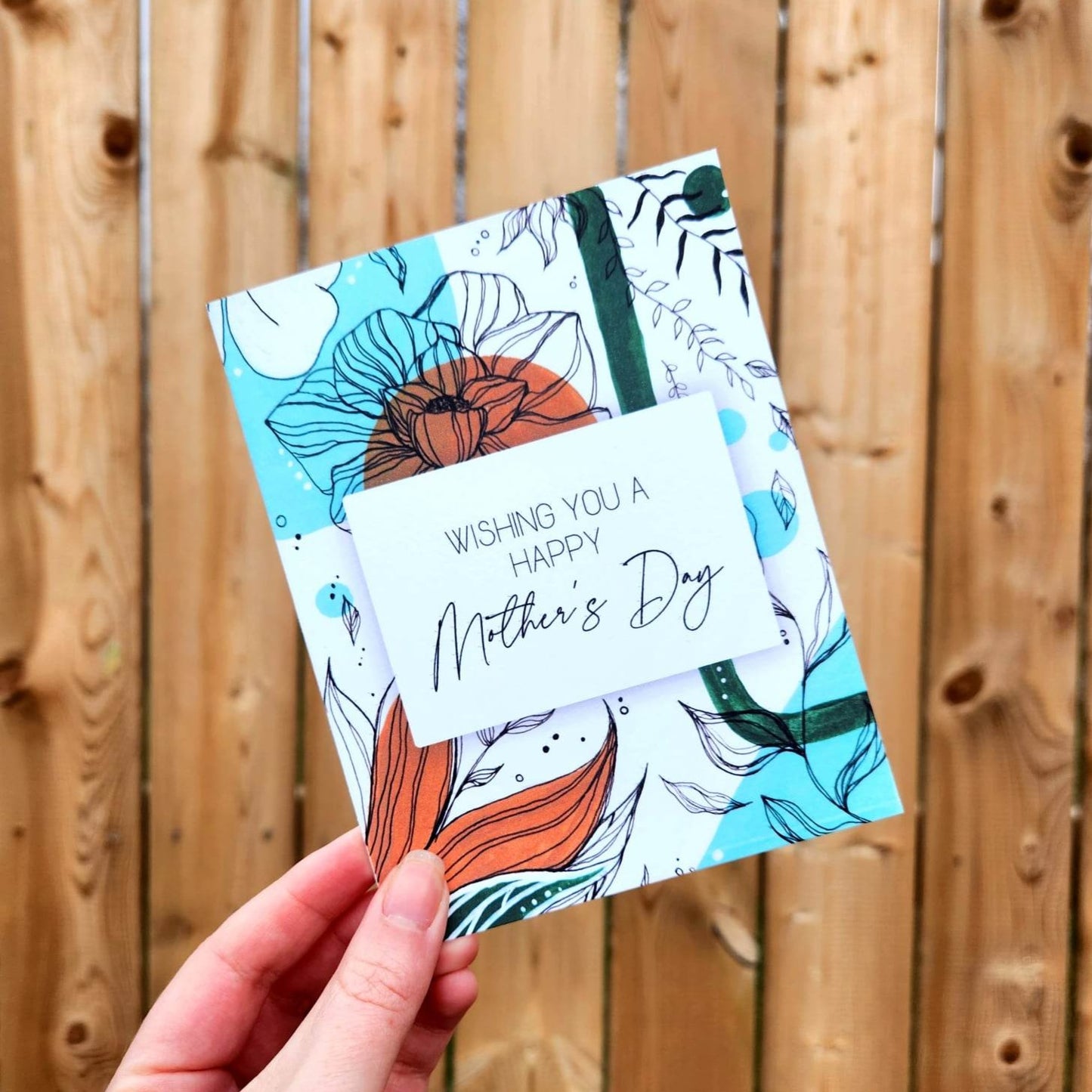 Floral Mother's Day Card, Wishing you a happy mother's day card, 1st Mother's Day Card, Grandmother Mother's Day, Cute, Sweet greeting card