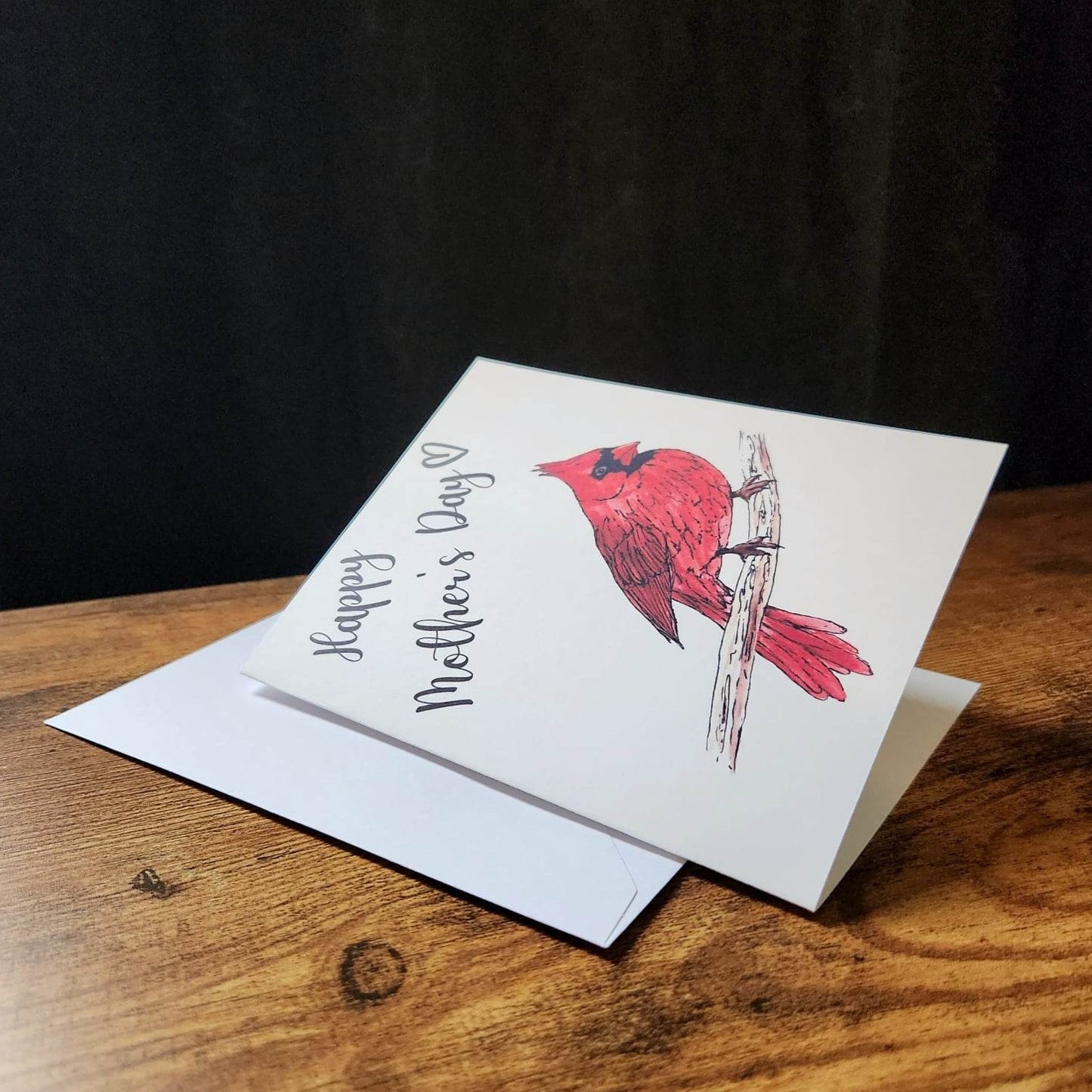 Happy mother's day cardinal card, Bird card for mom, Happy mother's day card, Cute mother's day card for her, Mom, Mother in law, Bonus mom