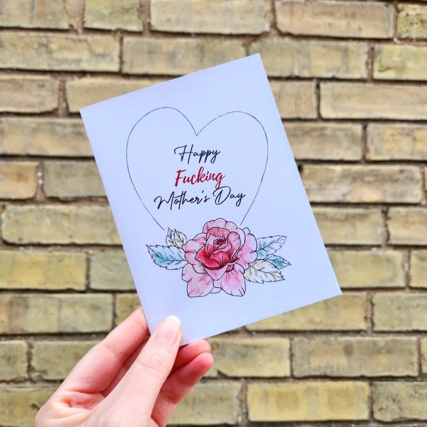Happy fucking mother's day, Mother's day card, Sweary card, Cute cuss card for mom, Funny Mother's day card for wife, Card for bestie mom