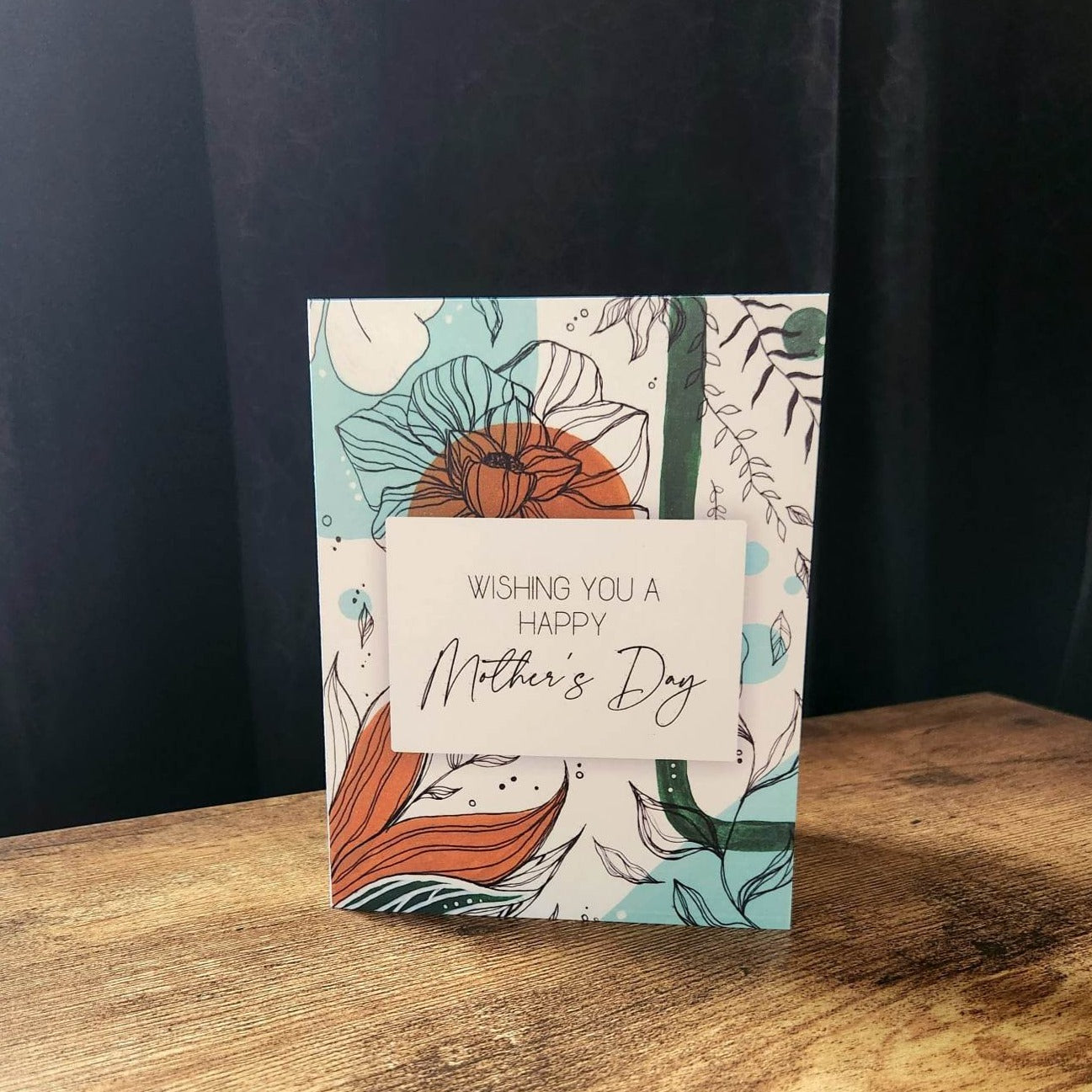 Floral Mother's Day Card, Wishing you a happy mother's day card, 1st Mother's Day Card, Grandmother Mother's Day, Cute, Sweet greeting card