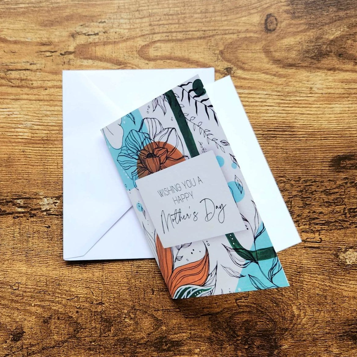 Floral Mother's Day Card, Wishing you a happy mother's day card, 1st Mother's Day Card, Grandmother Mother's Day, Cute, Sweet greeting card