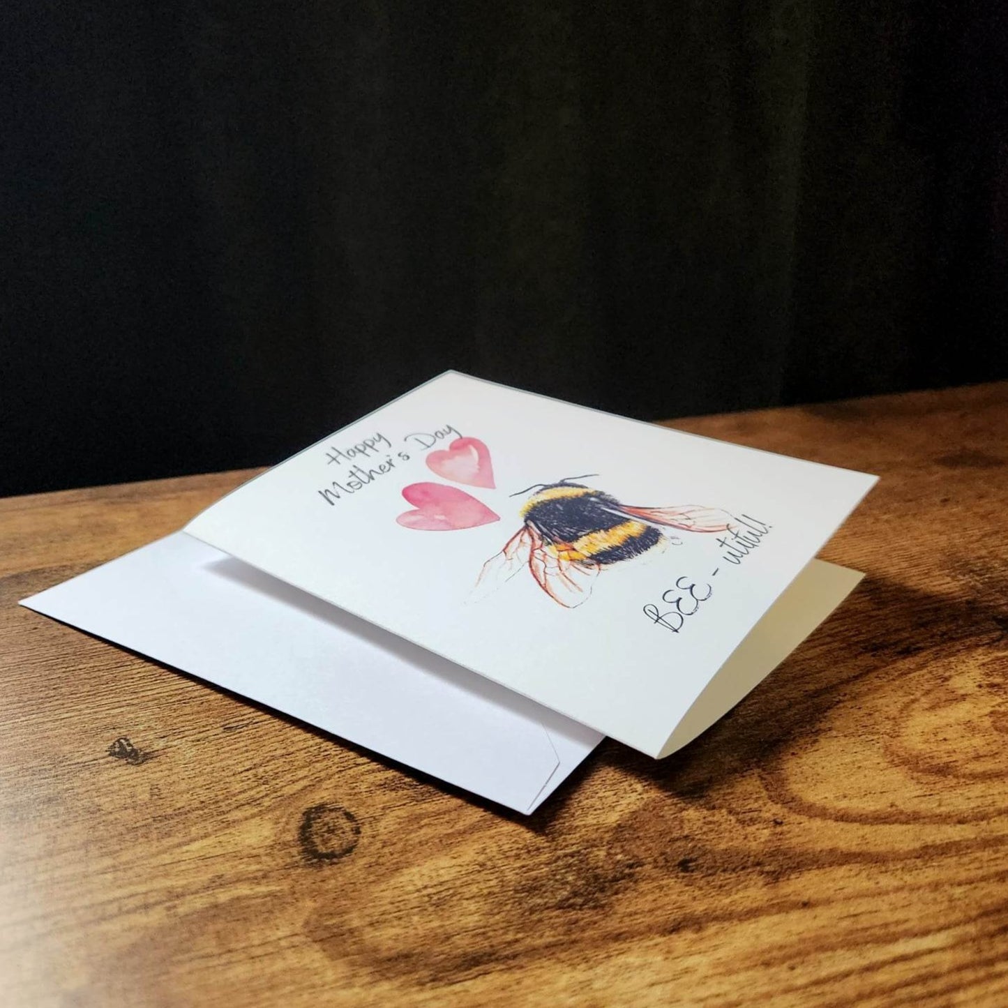 Happy Mother's Day bee-utiful, Beautiful card for mom, Mother's Day card, Wife Mother's day card, Bee pun card, Cute bee card, Appreciation