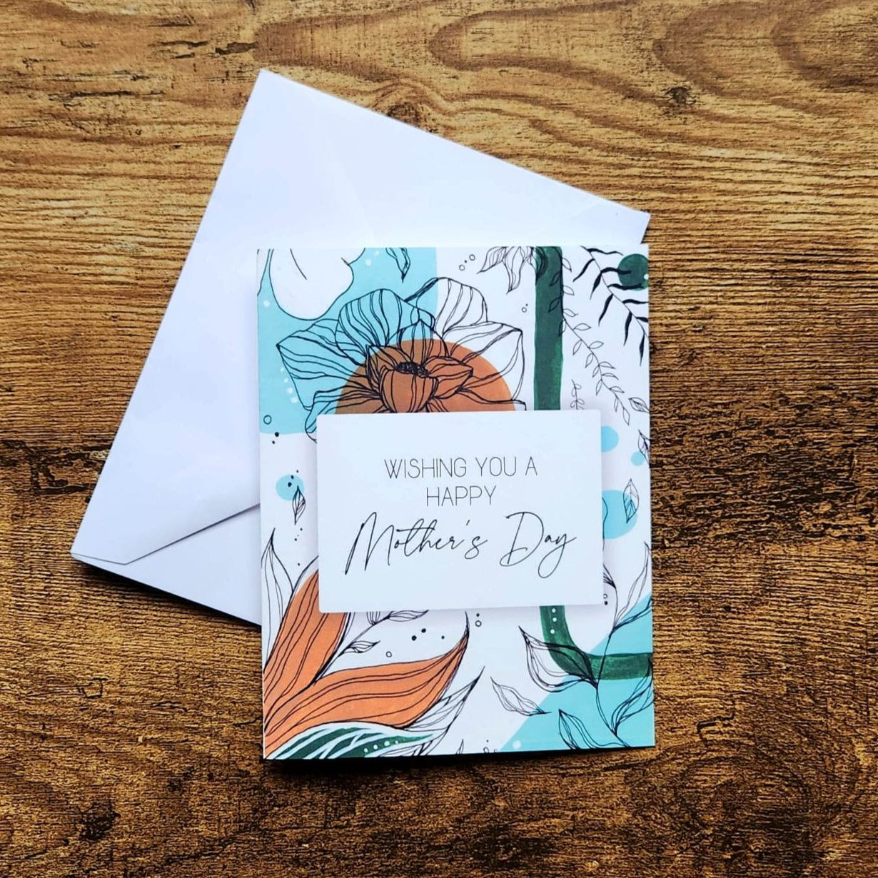 Floral Mother's Day Card, Wishing you a happy mother's day card, 1st Mother's Day Card, Grandmother Mother's Day, Cute, Sweet greeting card
