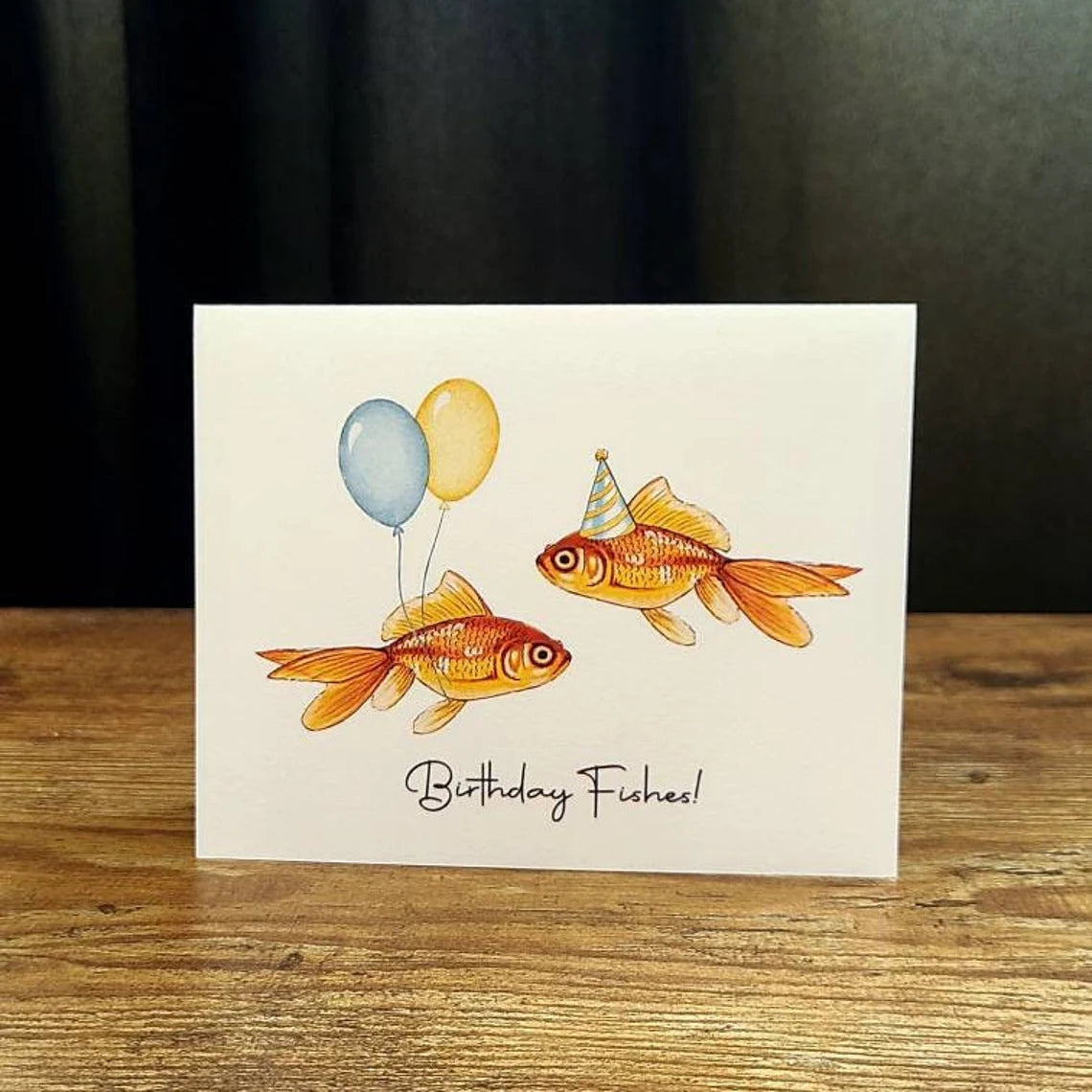 Birthday fishes, Birthday card, Fish birthday card, Fish card, Funny card, Fish pun card, Card for him, Card for her, Fish lover card