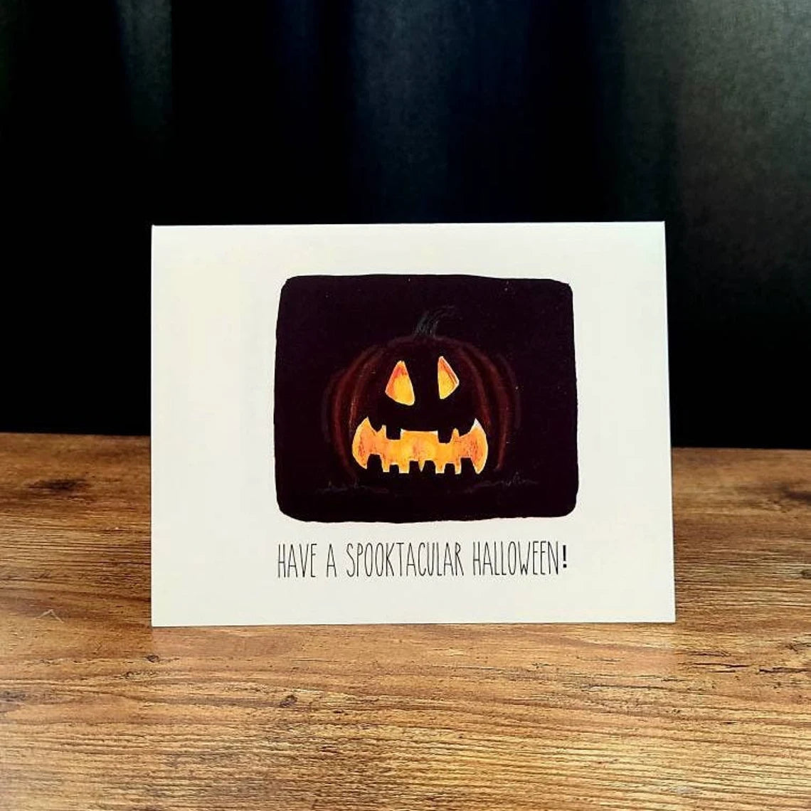 Halloween card, Have a Spooktacular Halloween, Jack o'lantern, Spooky season card, Pumpkin themed card, Cute pumpkin greeting, Pumpkin patch