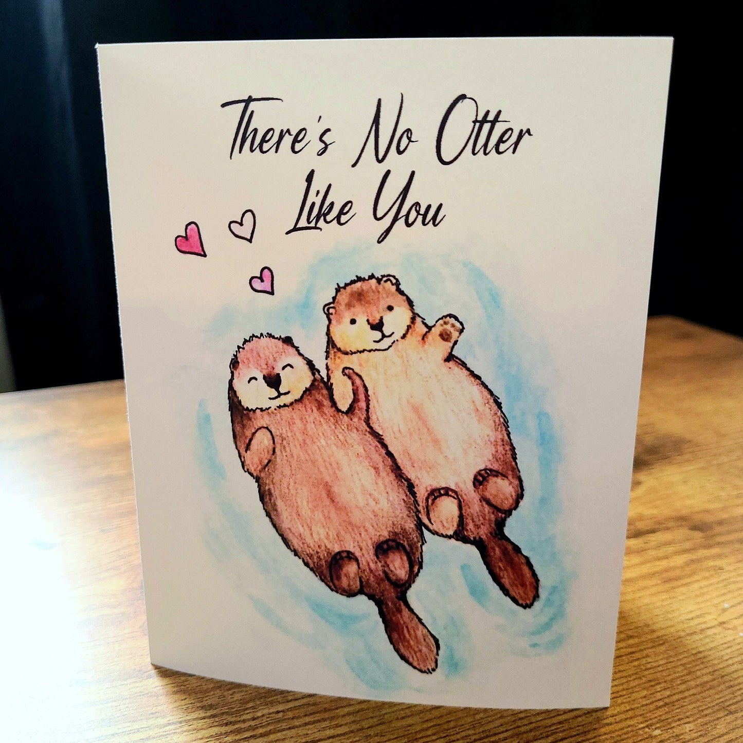 There's no otter like you, Love punny, Otter stationary, Joke card, Love Punny, Valentine's day, Anniversary, Otter friendship, Otter love