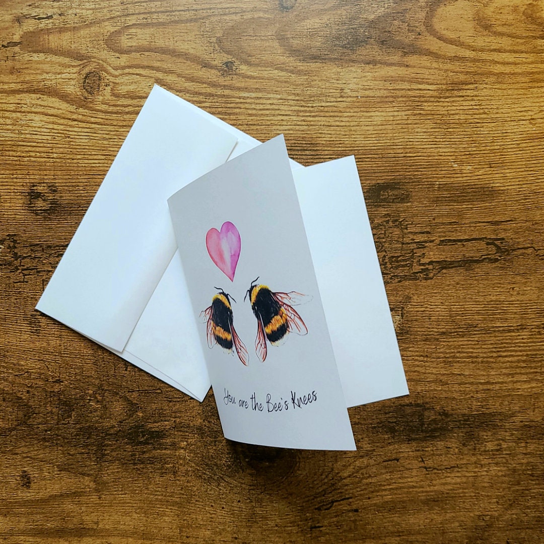 We Bee-long Together Greeting Card, Cute bee card for wife, Punny, Funny card for him her, Girlfriend, Boyfriend, Anniversary, Valentine