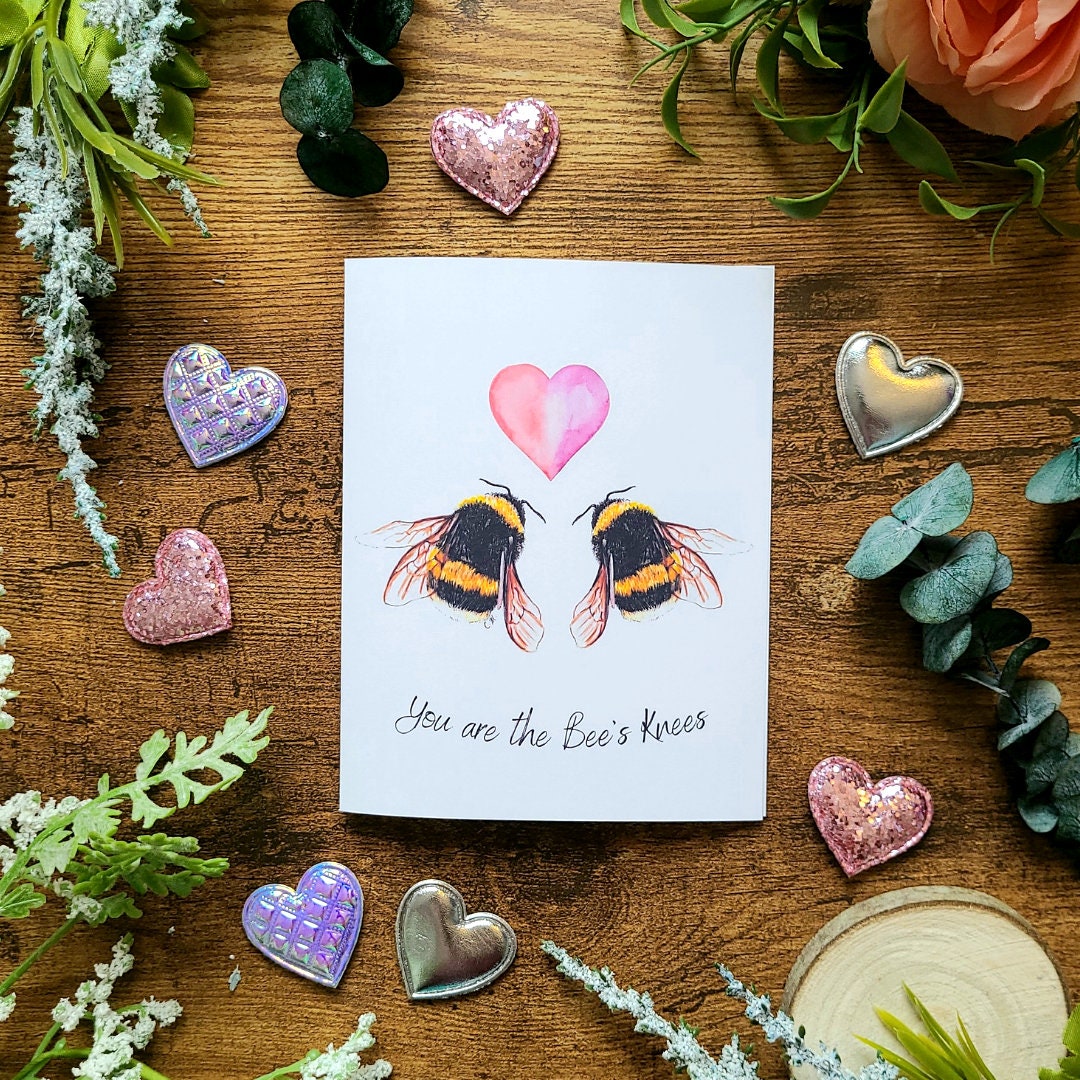 We Bee-long Together Greeting Card, Cute bee card for wife, Punny, Funny card for him her, Girlfriend, Boyfriend, Anniversary, Valentine