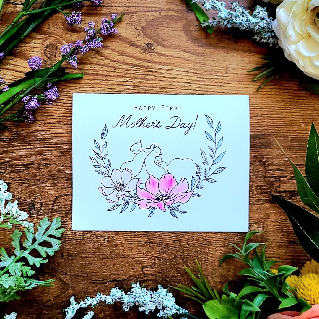 First Mothers Day card, Mothers Day cards, 1st Mothers Day, New Mom gift, New Mother's Day, Newborn Mothers Day Card, Cute Mother's Day card