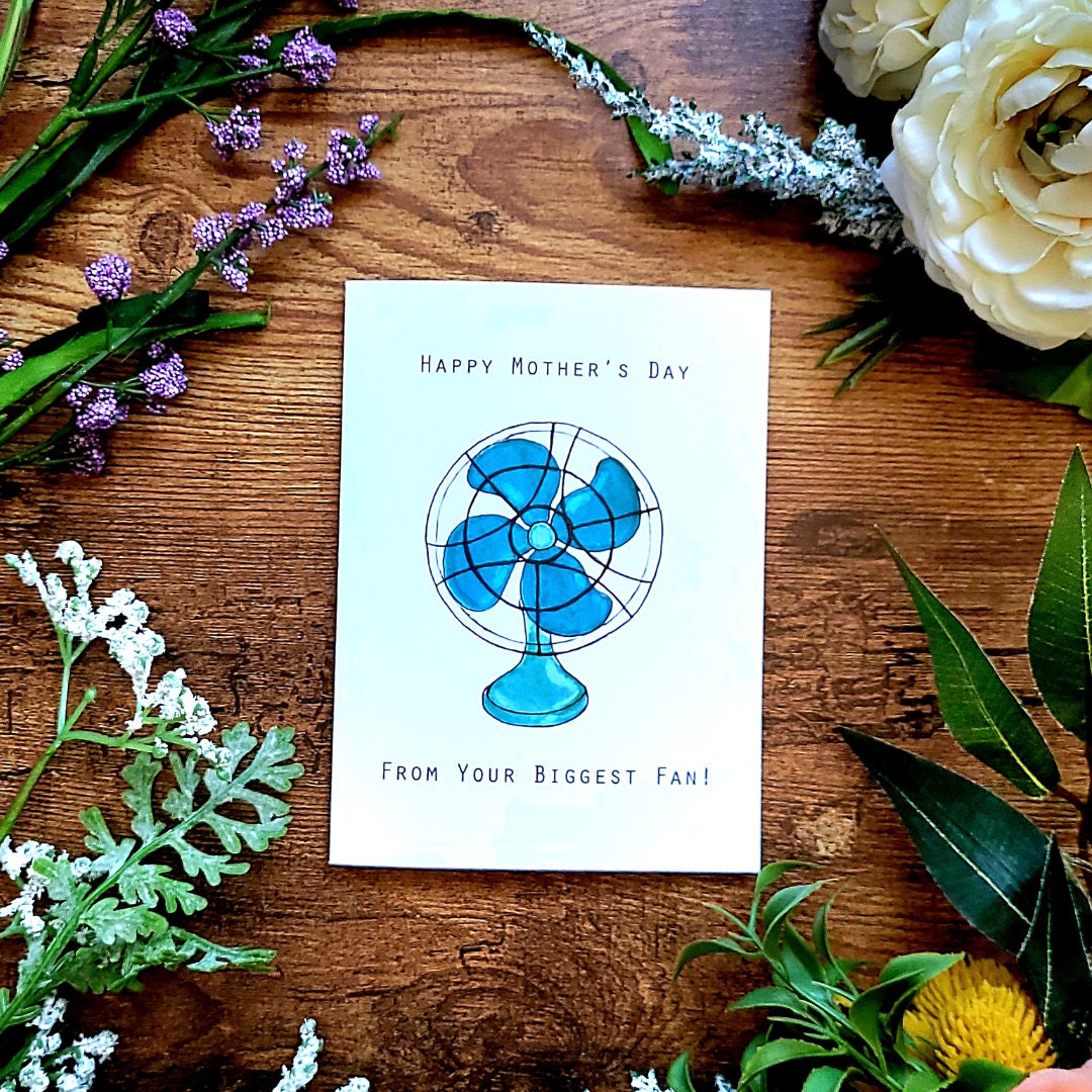 Happy Mother’s Day, From your biggest fan, Funny Mother’s Day card, Card for Mom, I'm your biggest fan, Mother’s Day pun card, Punny card