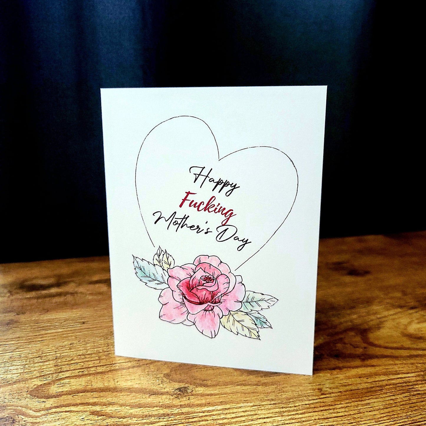 Happy fucking mother's day, Mother's day card, Sweary card, Cute cuss card for mom, Funny Mother's day card for wife, Card for bestie mom