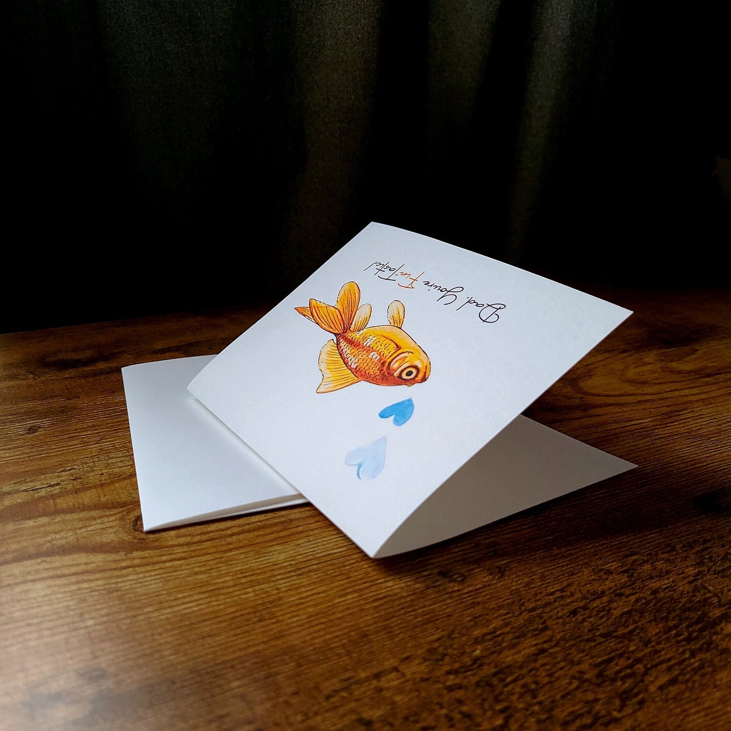 Dad you are FinTastic, Father's Day card, Happy Father's Day, Celebrate dad, Fish pun card, Animal pun card, Punny card, Cute card for him