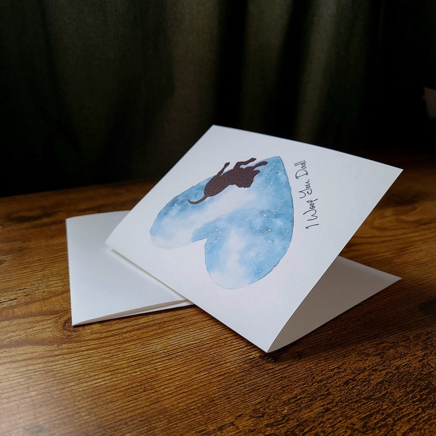 I woof you dad, Dog dad card, Father's Day card, Happy Father's day card, Fur baby card for card, Dog pun card, Animal Pun, Puppy card