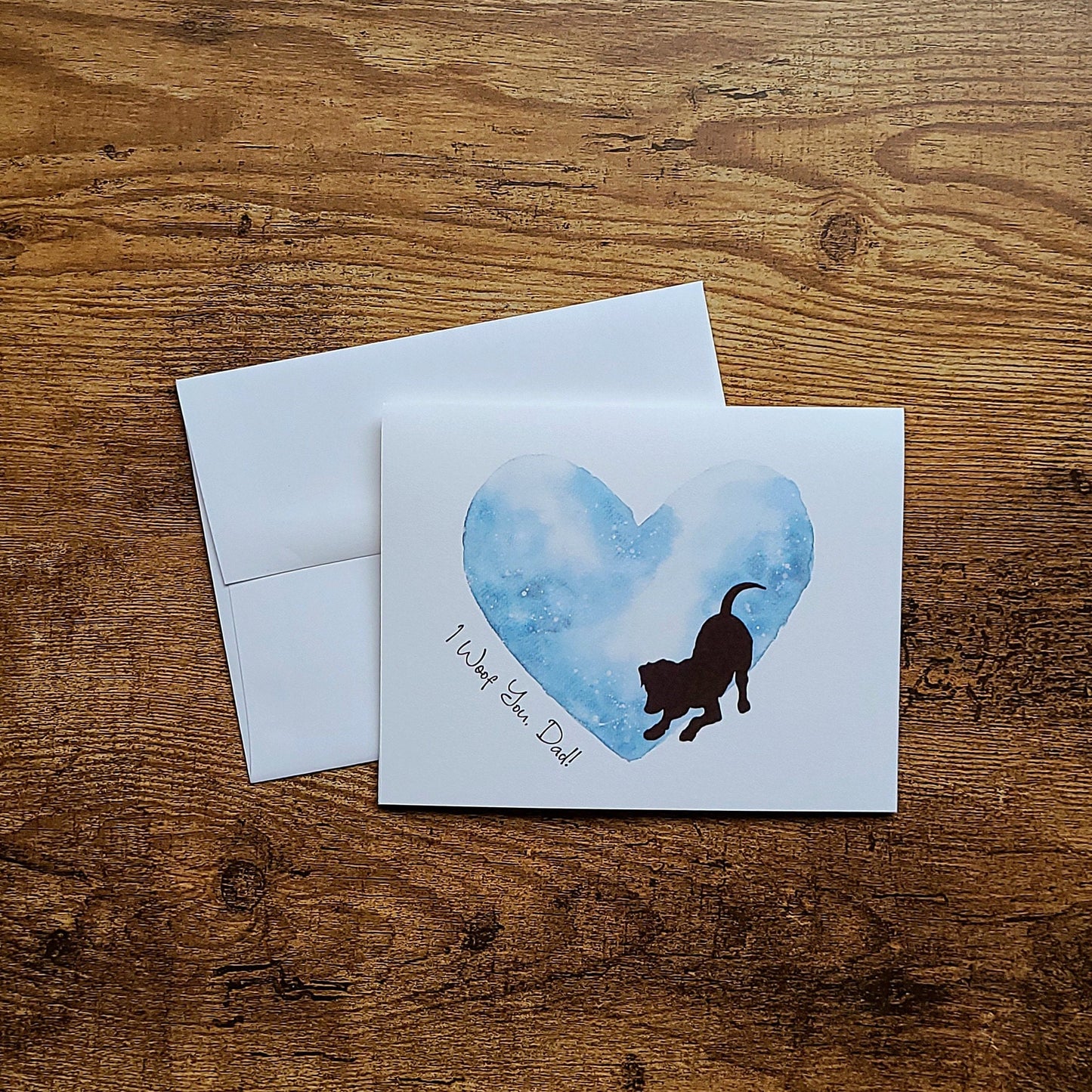 I woof you dad, Dog dad card, Father's Day card, Happy Father's day card, Fur baby card for card, Dog pun card, Animal Pun, Puppy card