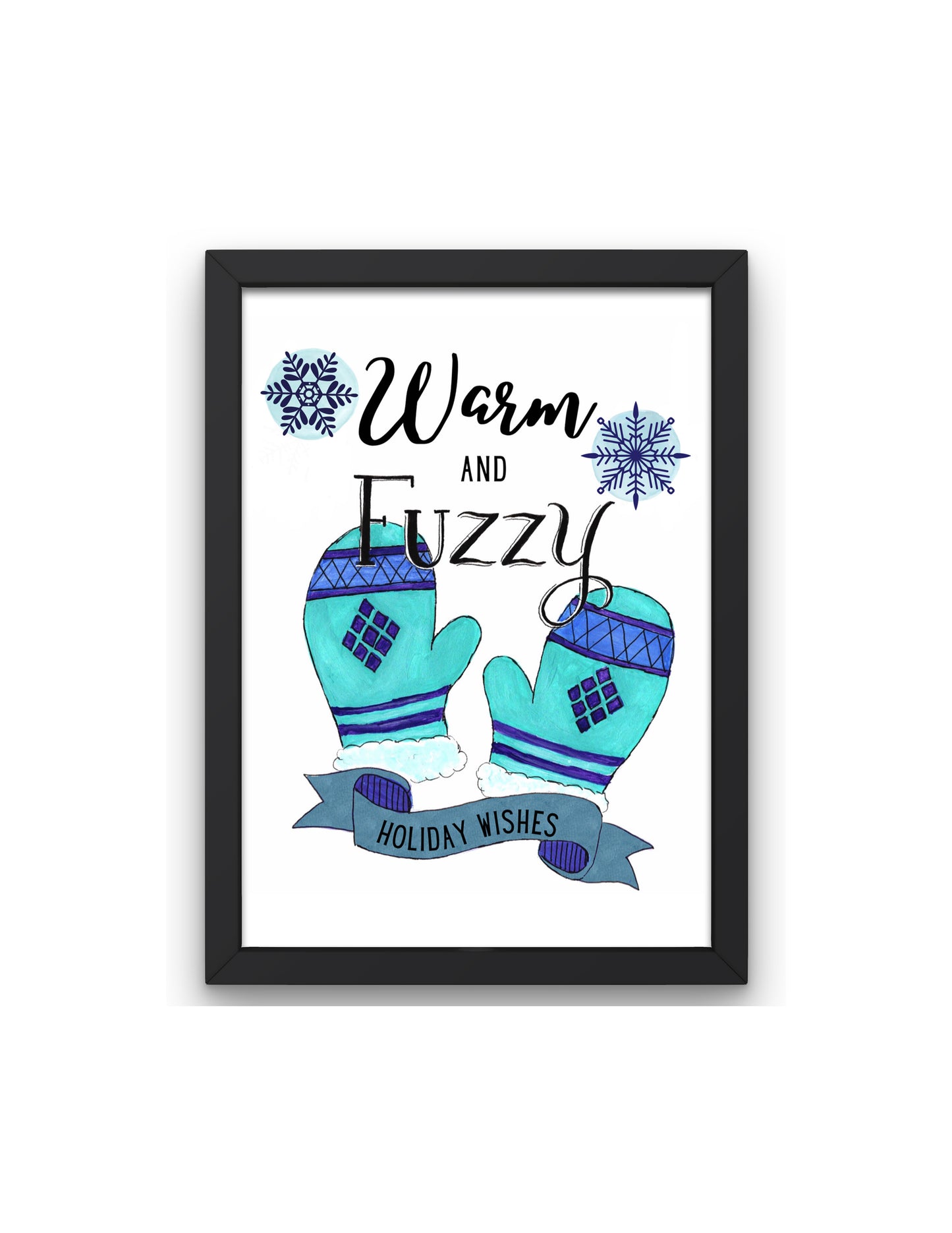 Warm and fuzzy Holiday wishes, Comfy mittens Christmas decor, Cozy Holiday decor, Warmest wishes, Cute Christmas art, Baby its cold outside