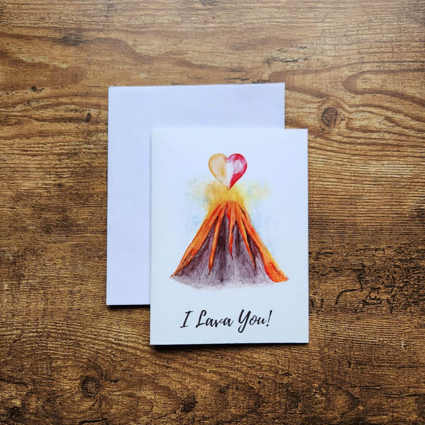 I lava you, I love you card, Lava pun card, Cute Valentine's day card, Sweet anniversary card, Volcano card, Card for Wife,Card for husband