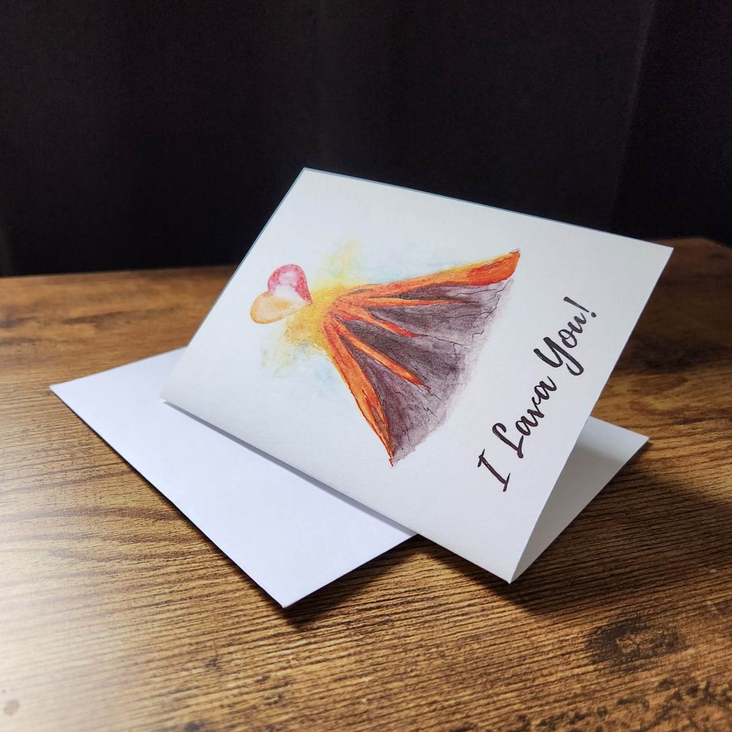 I lava you, I love you card, Lava pun card, Cute Valentine's day card, Sweet anniversary card, Volcano card, Card for Wife,Card for husband