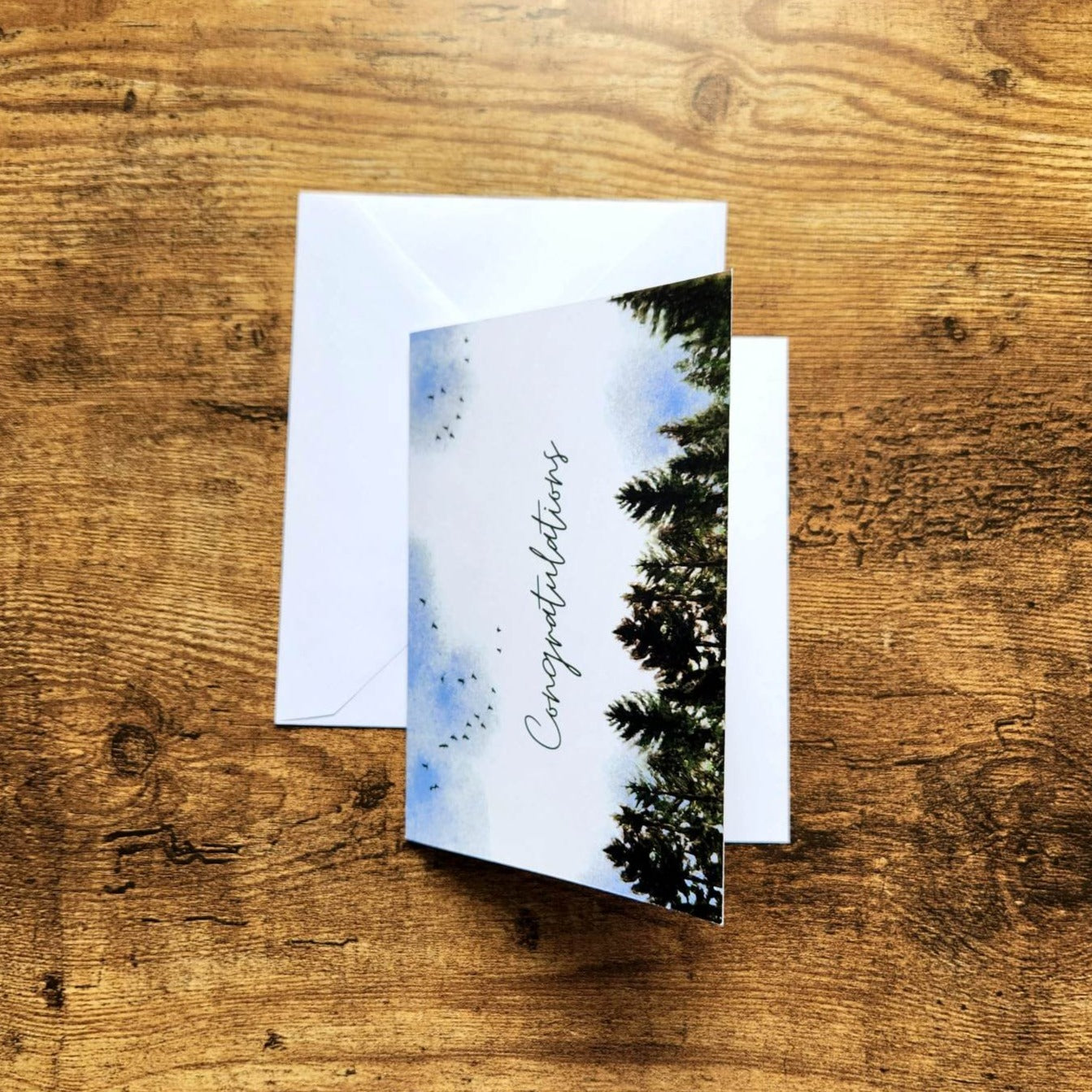 Congratulations card, Outdoorsy congrats card, Simple congratulations card, Graduation card, New Job, New home, Wedding and engagement card