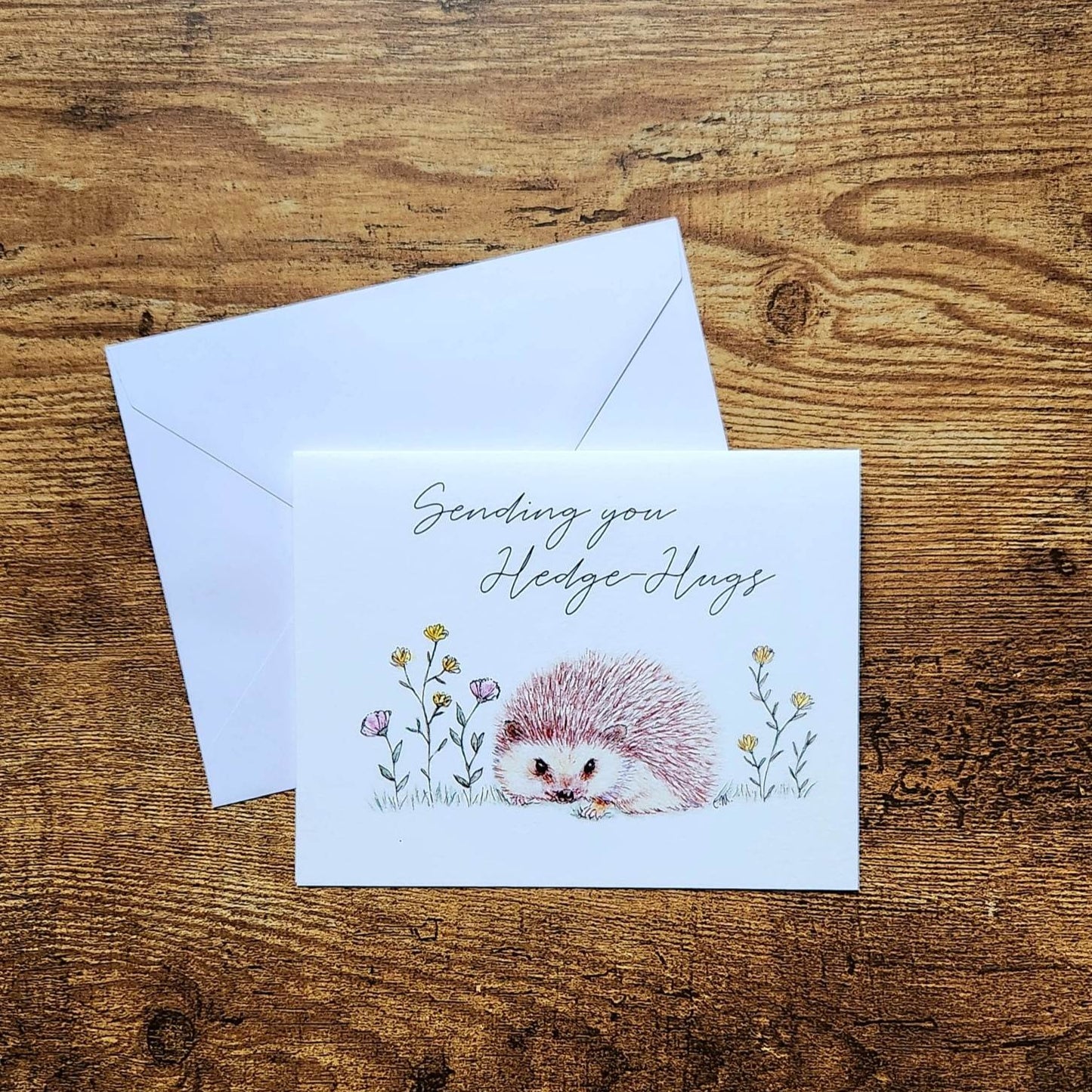 Sending you Hedgehugs, Thinking of you, Missing you card, Sympathy card, Long distance card, Your in my thoughts, Support card, Well wishes