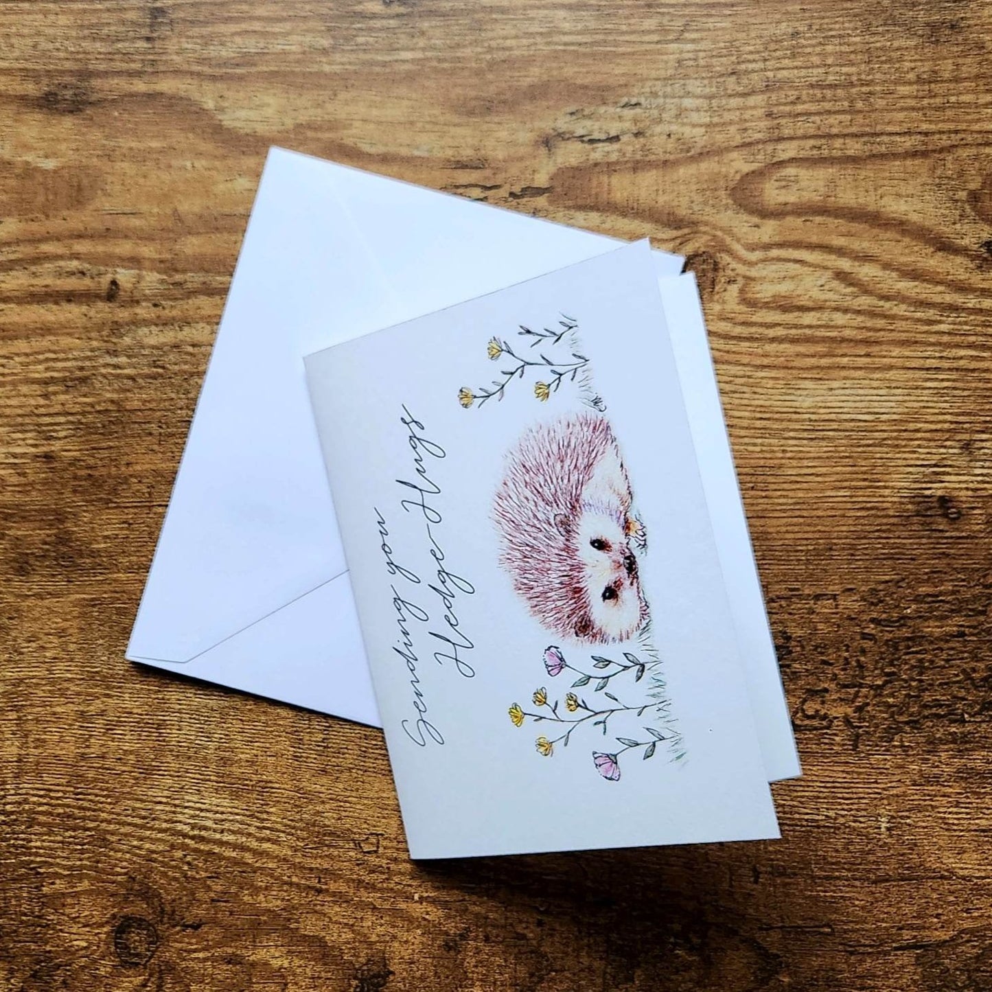 Sending you Hedgehugs, Thinking of you, Missing you card, Sympathy card, Long distance card, Your in my thoughts, Support card, Well wishes
