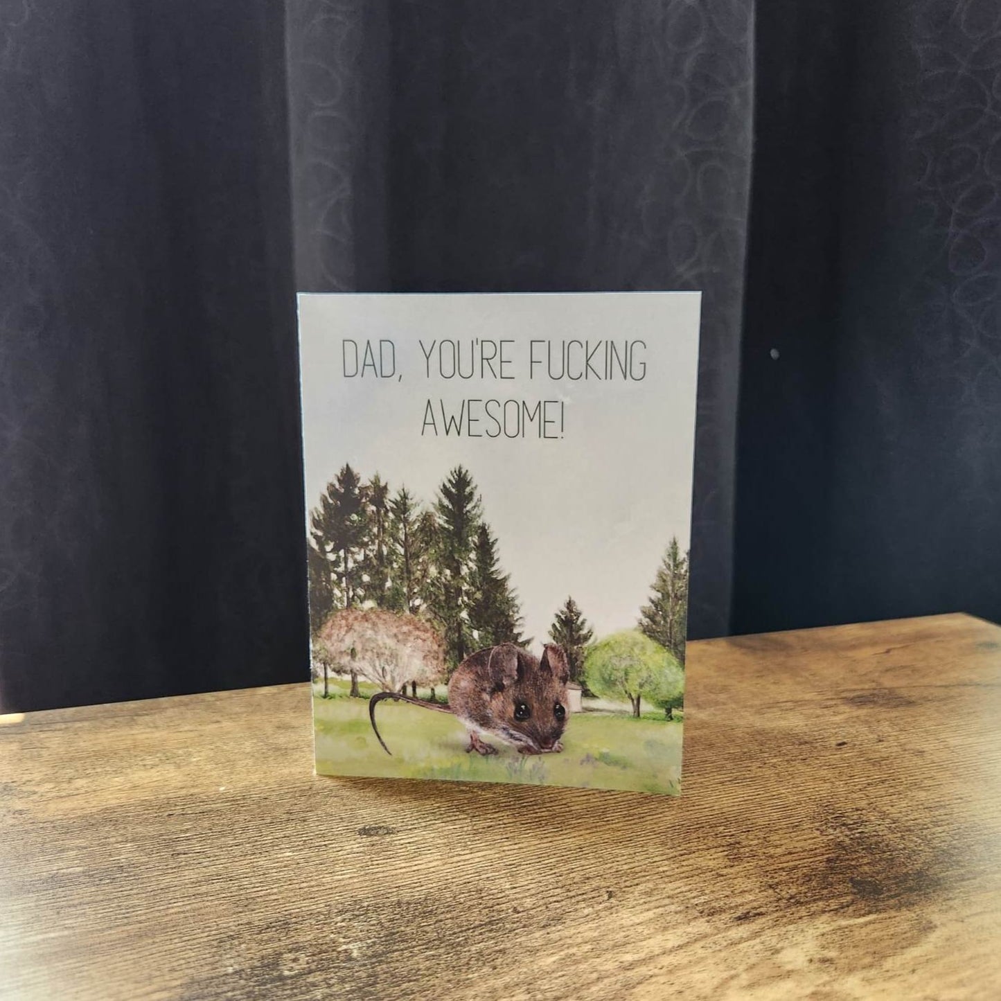 Dad you are fucking awesome, Happy Father's day card, Nature card for dad, Funny dad card, New dad love card, Sarcastic Fathers Day card