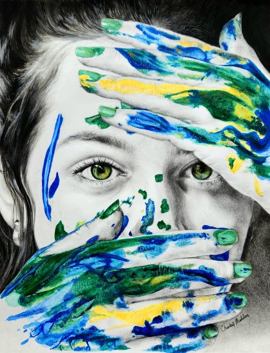 Lost in my Mind, Giclee print on fine art paper, Grief series print from original artwork