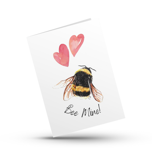 Bee mine card, Cute Bee Card, Bee I love you card, Valentine For Wife, Valentine For Husband, Cute pun Valentine, Love card, Card for her