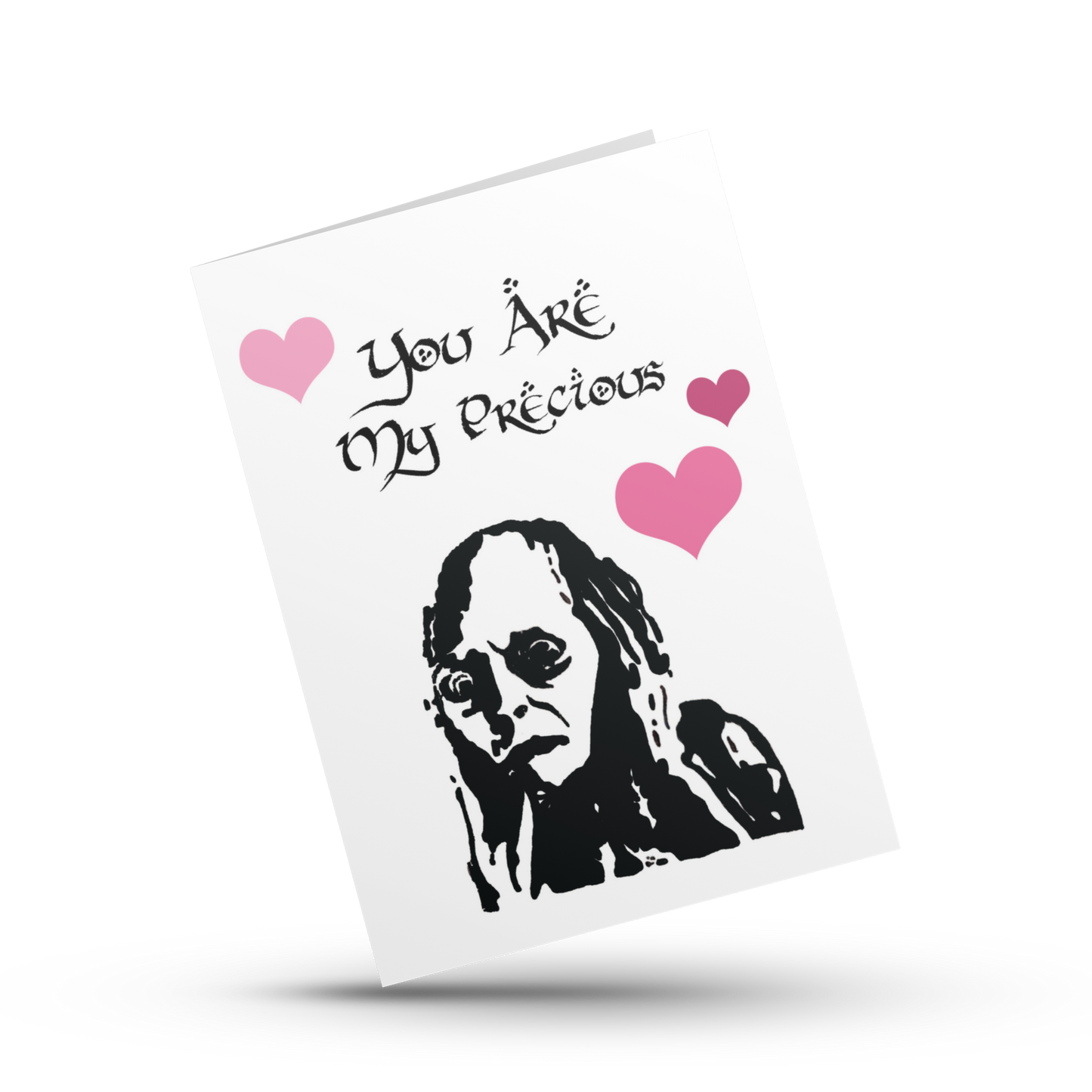 You are my precious, Lord of the Rings Valentine, LOTR Anniversary card, My precious card, Funny LOTR, Lord of the Rings card, Gollum, Nerd