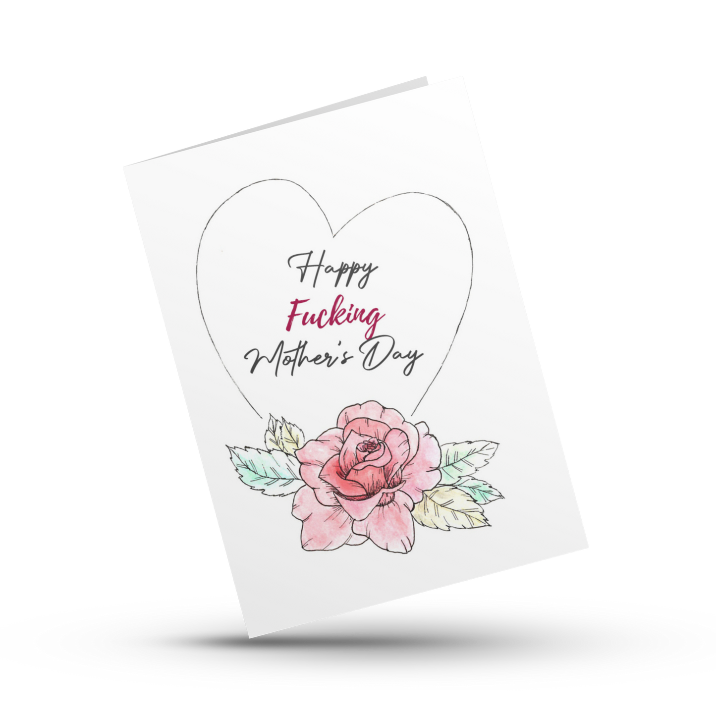 Happy fucking mother's day, Mother's day card, Sweary card, Cute cuss card for mom, Funny Mother's day card for wife, Card for bestie mom