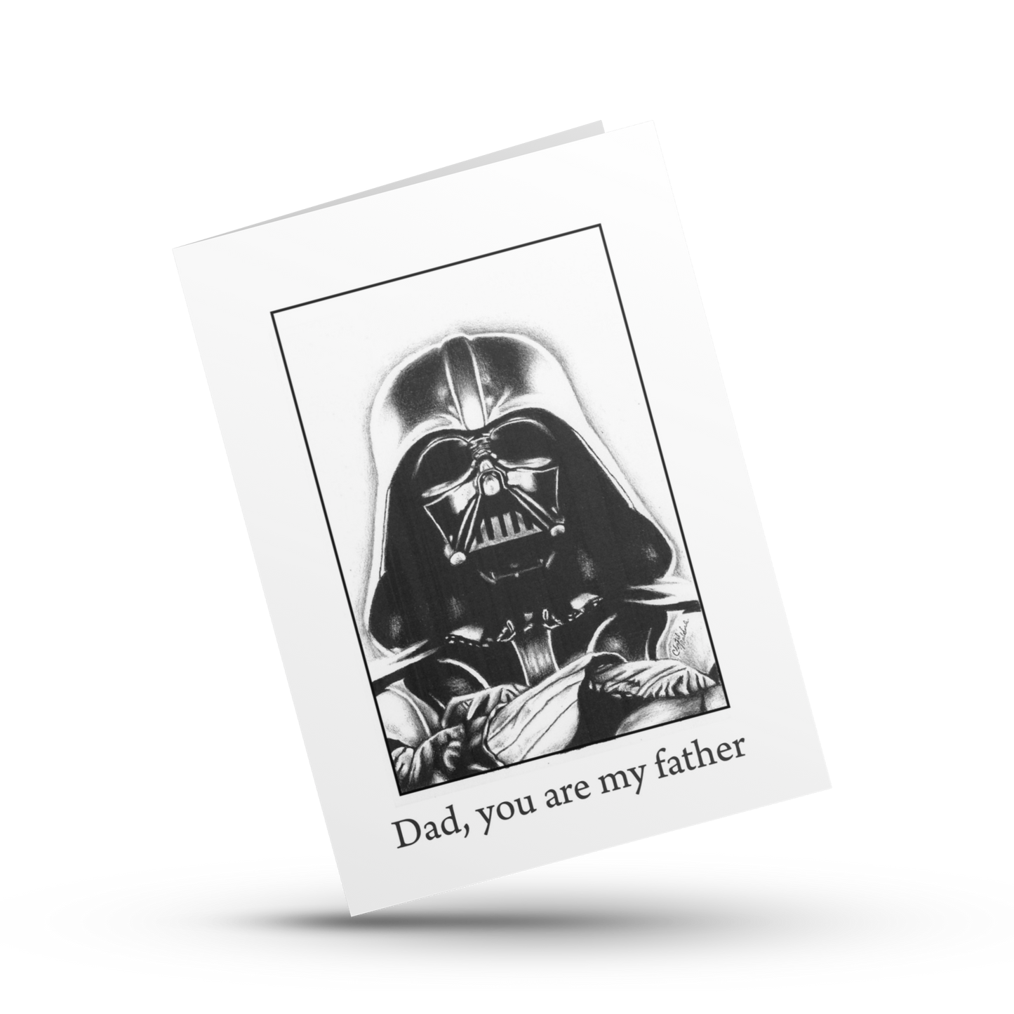 Dad you are my father, The dark side card, Father's day card, Funny fathers day card, Nerd card, The force card for dad, Movie theme card
