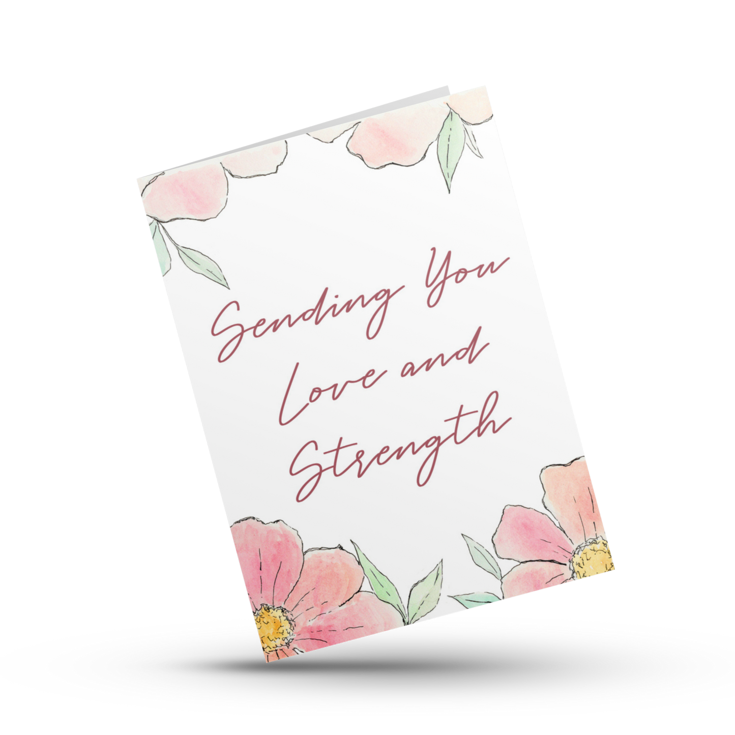 Sympathy and loss card, Sending you love and strength, Thinking of you card, friendship card, bereavement card, Terminal illness card, Love