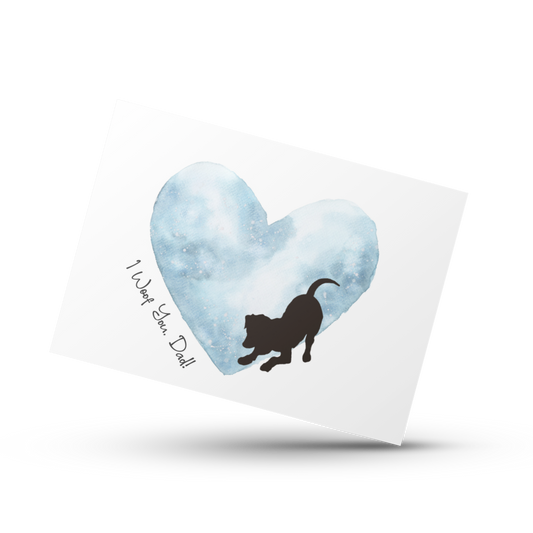 I woof you dad, Dog dad card, Father's Day card, Happy Father's day card, Fur baby card for card, Dog pun card, Animal Pun, Puppy card