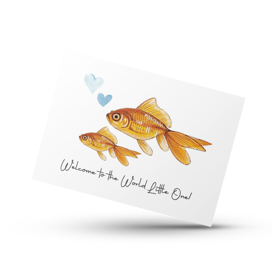Welcome to the world little one card, Newborn baby boy card, New mom card, Expectant mother, Gender neutral card, New baby congratulations