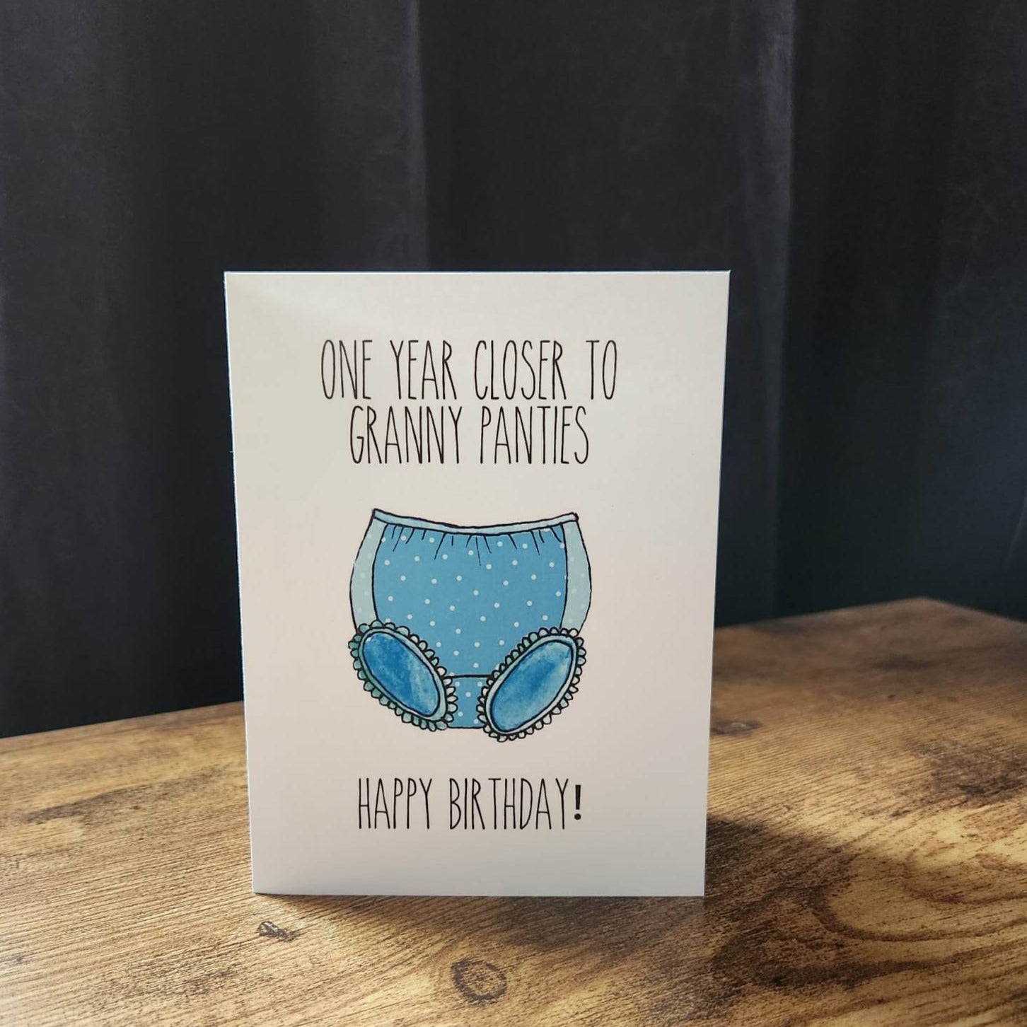 One year closer to granny panties, Funny birthday card, Birthday card for  best friend, Old lady card, Granny panties card, Bestie Bday card