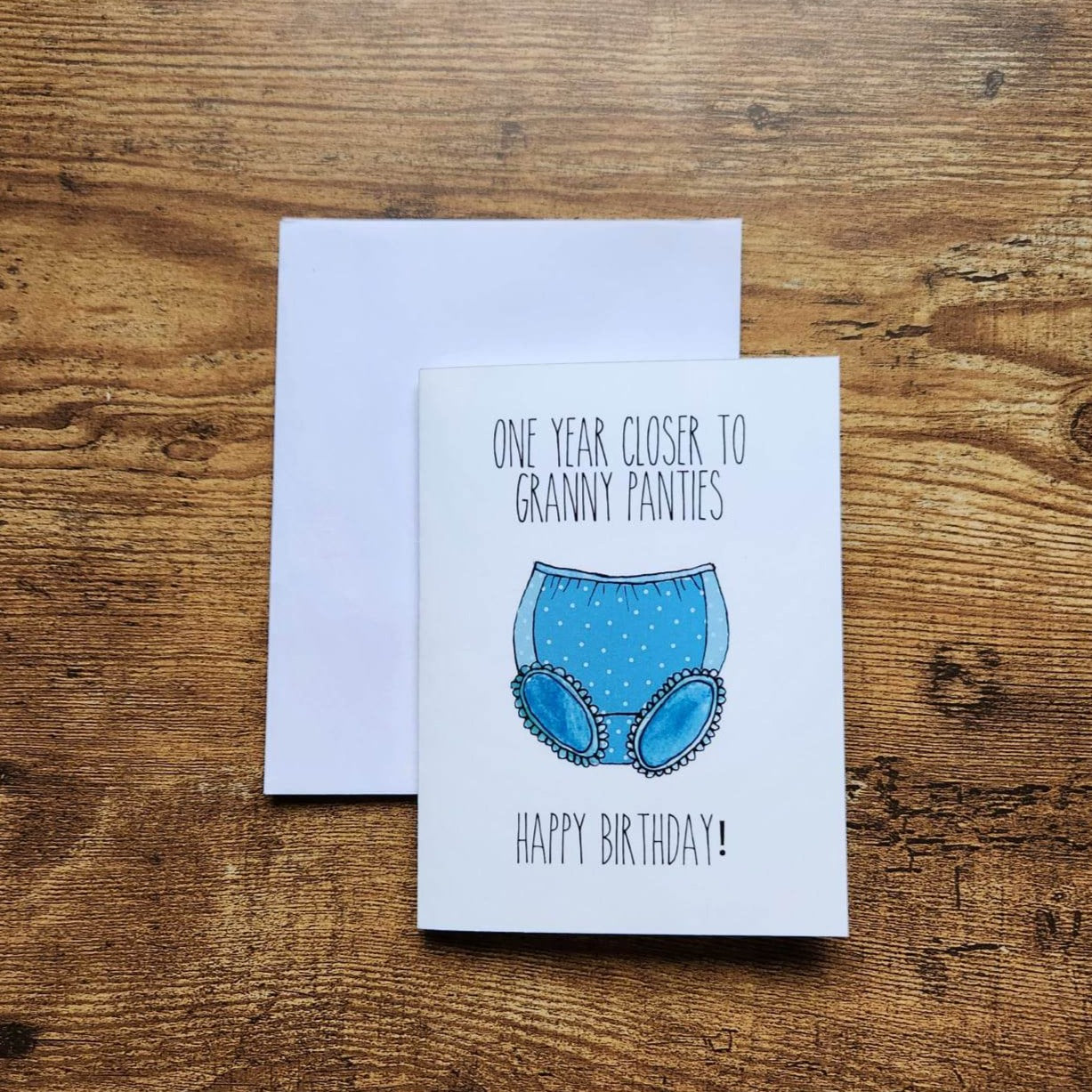 Funny Birthday Card, Granny Pants