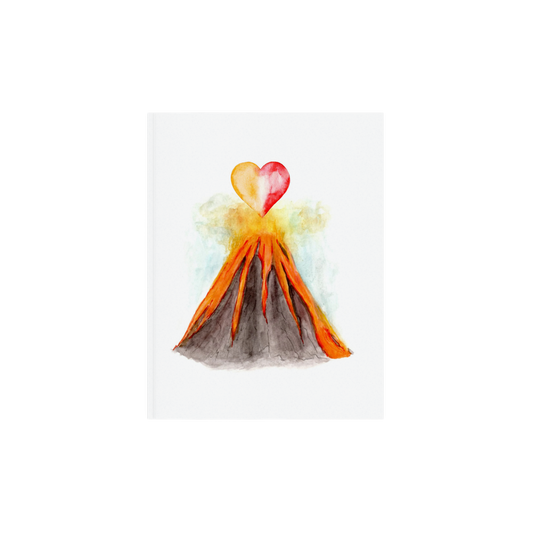 Volcano art print, Volcano love, Anniversary gift, Nursery decor, Baby shower gift, Cute wall decor, Gallery wall art, Cute volcano print