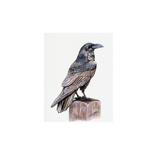 Raven art print, Ink drawing wall art, Raven poster, Gothic decor, Black bird print, Crow art print, Woodland home decor, Living room art