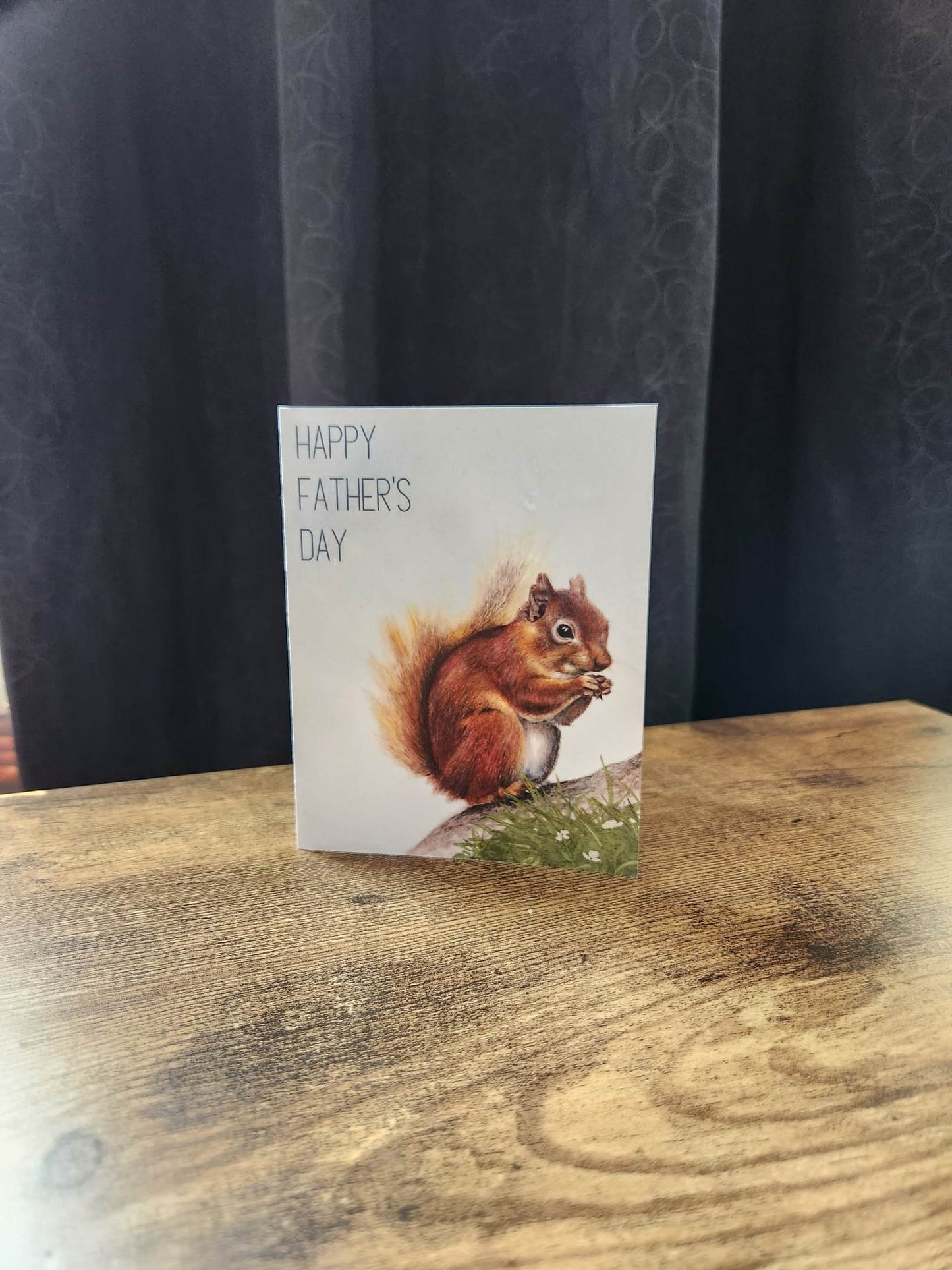 Happy father's day card, Wildlife card for dad, Celebrate dad woodland greeting card, Card for Grandpa, Gift for him,Cute mouse card for dad