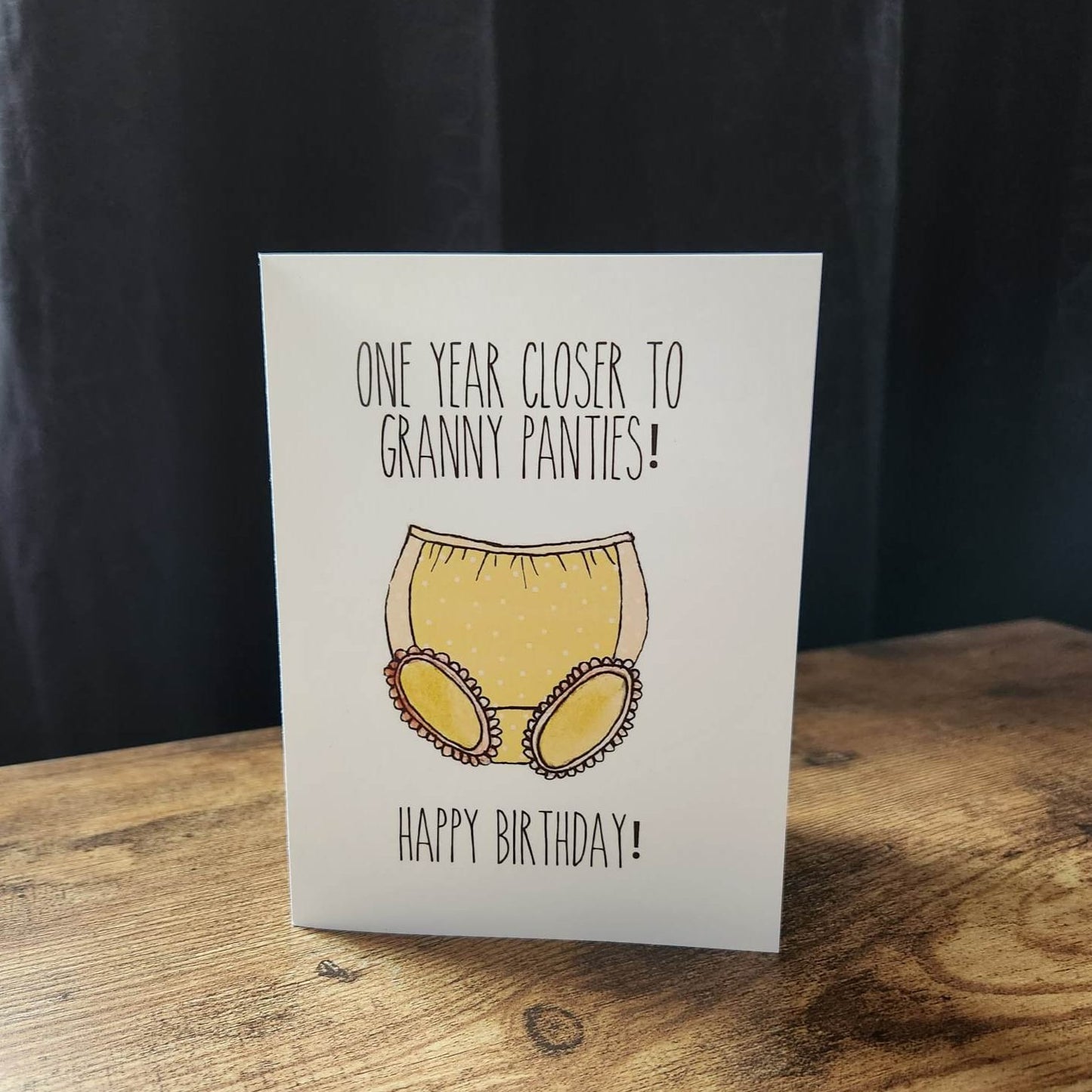 One year closer to granny panties, Funny birthday card, Birthday card for best friend, Old lady card, Birthday Humor, Old age joke card