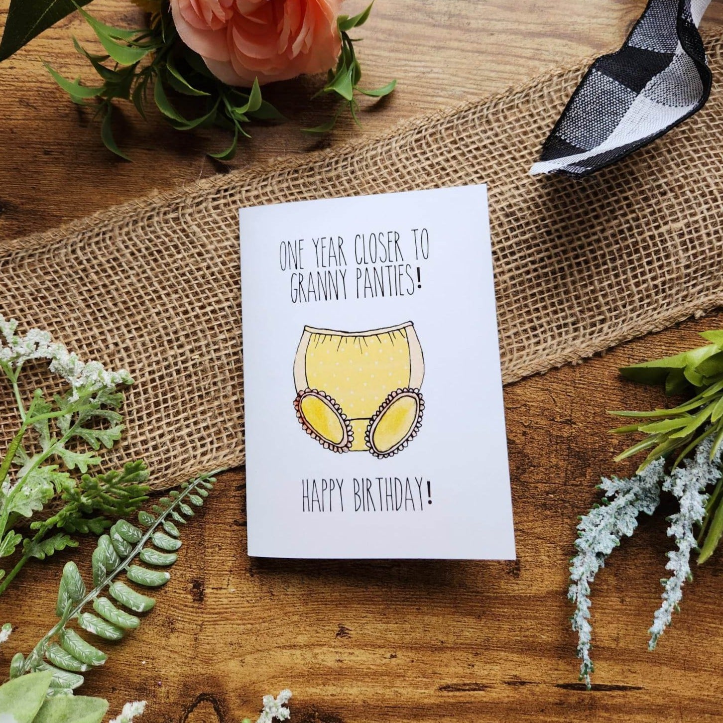 Missing Panties: Funny Birthday Greeting Card for Women
