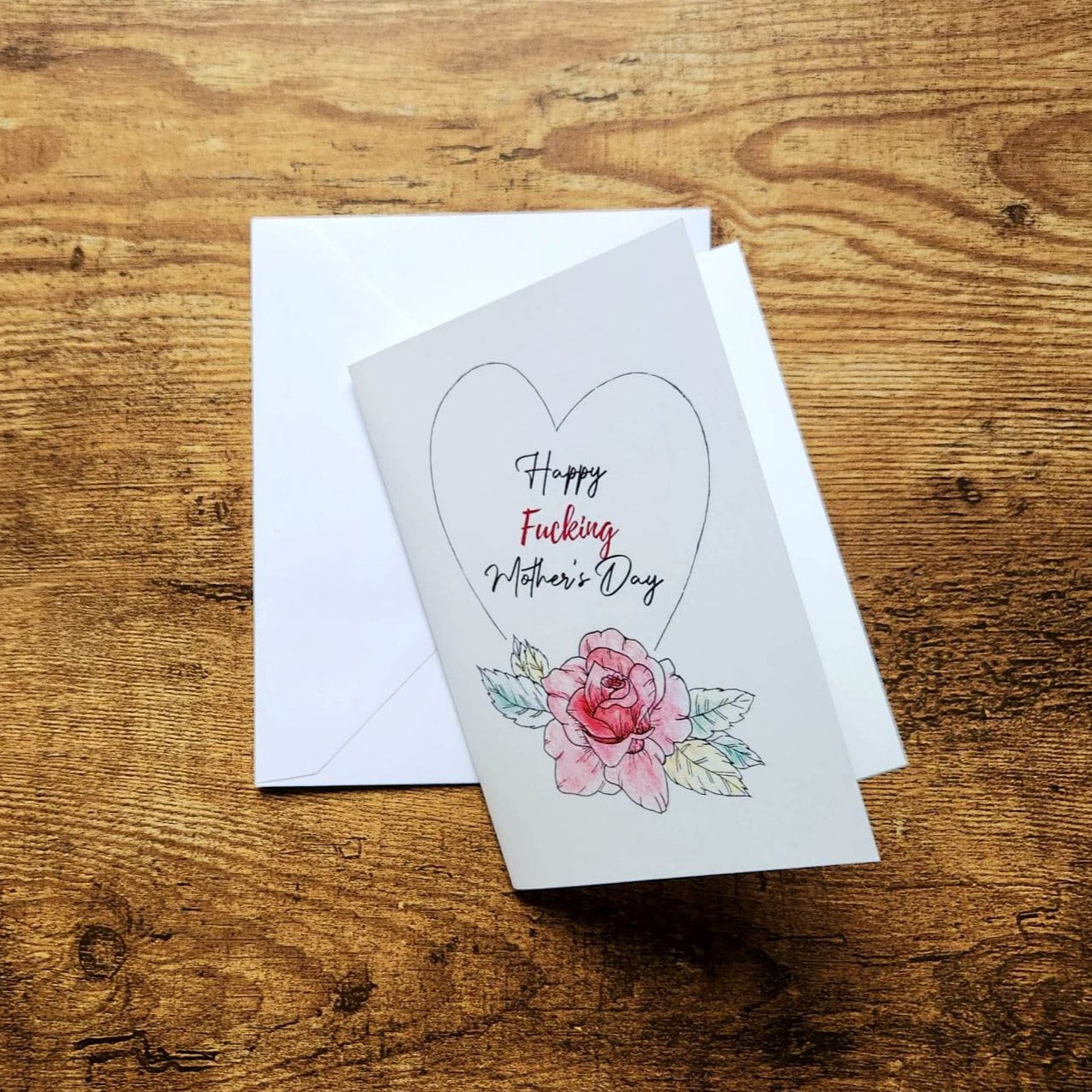 Happy fucking mother's day, Mother's day card, Sweary card, Cute cuss card for mom, Funny Mother's day card for wife, Card for bestie mom