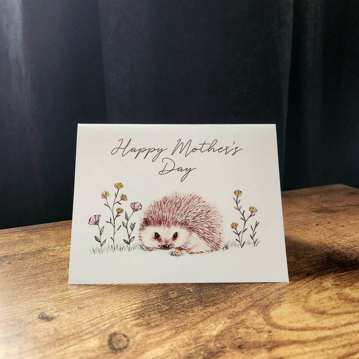 Happy Mother's Day Card, Mother's Day, Card for mom, Cute Animal card, Hedgehog card, Whimsical card, Celebrate mom card, Wildlife card