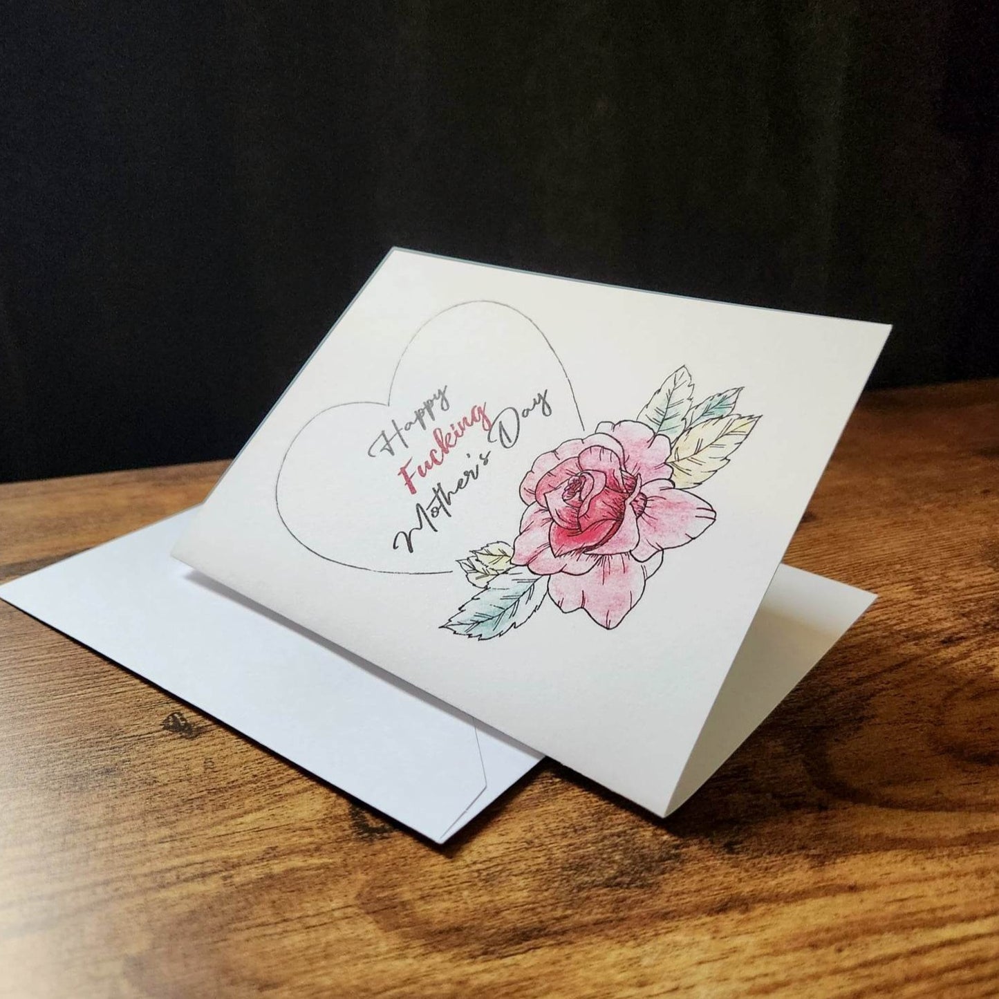 Happy fucking mother's day, Mother's day card, Sweary card, Cute cuss card for mom, Funny Mother's day card for wife, Card for bestie mom