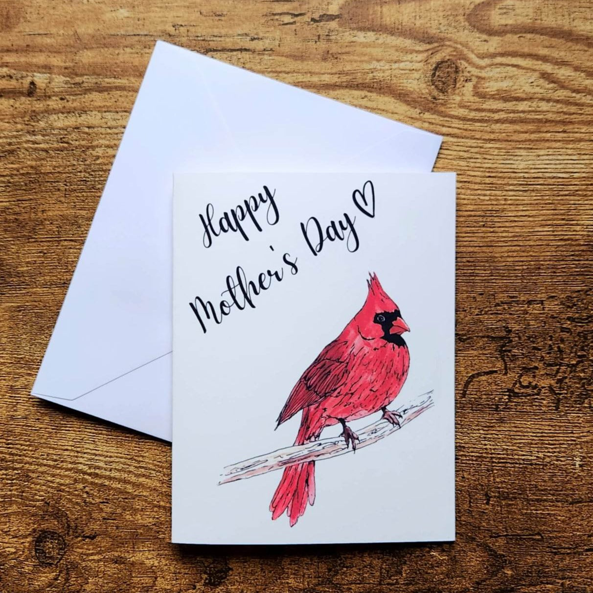 Happy mother's day cardinal card, Bird card for mom, Happy mother's day card, Cute mother's day card for her, Mom, Mother in law, Bonus mom