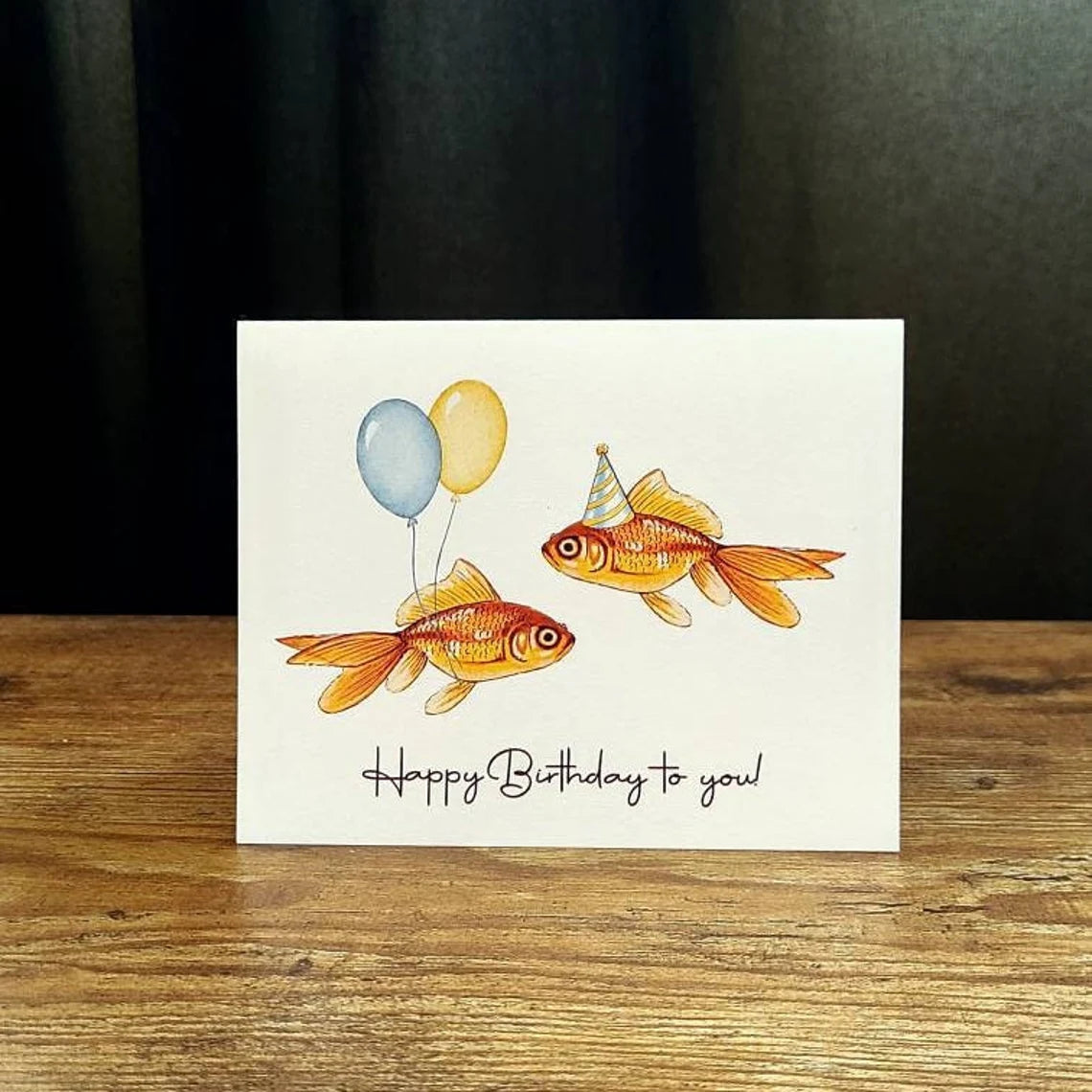 Happy Birthday to you, Birthday card, Cute birthday card for friend, F –  Art by Chantal Madeline