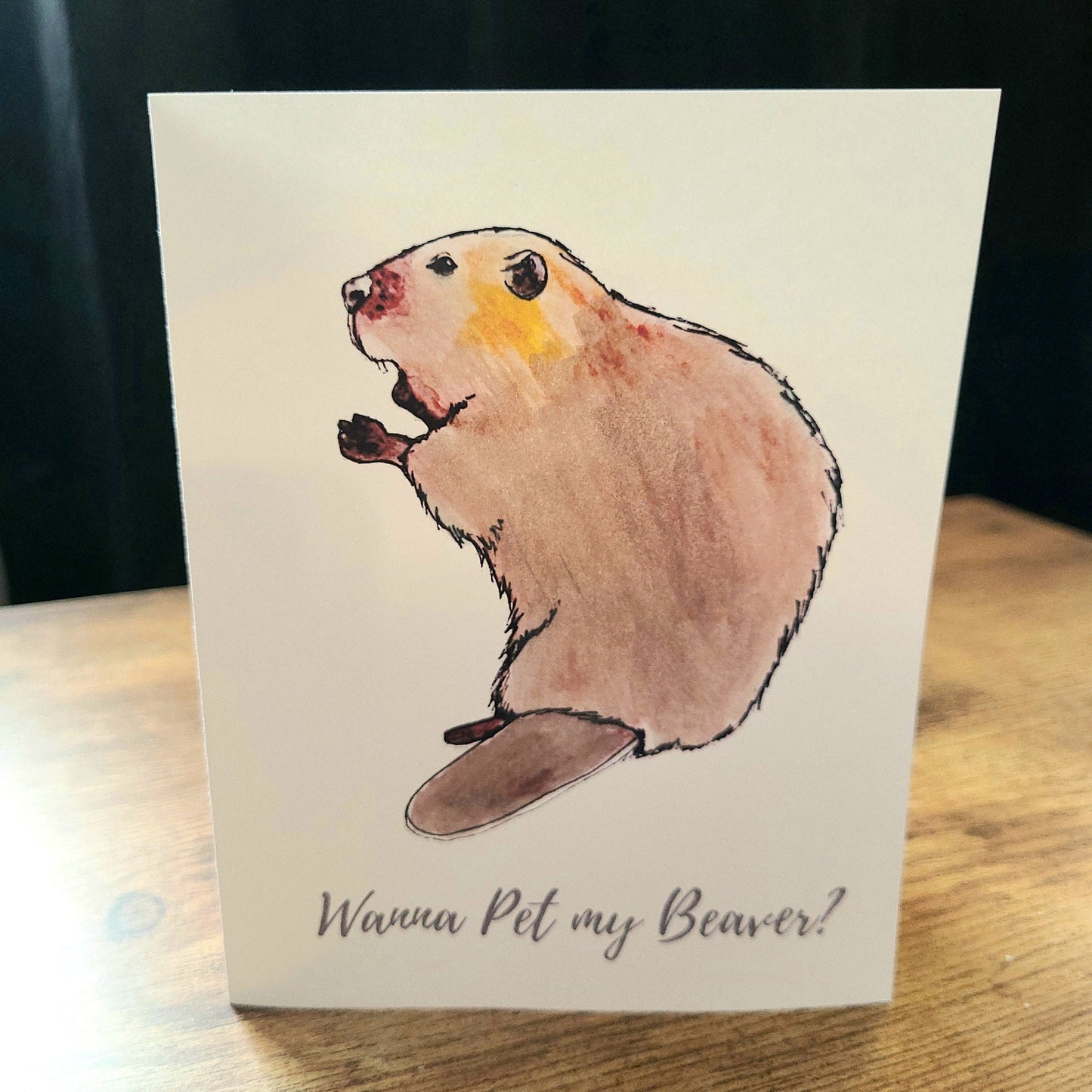 Wanna pet my beaver?, Funny beaver card, Funny Valentine, Beaver pun anniversary, Rude cards, Cute cards, Boyfriend, Husband, Partner, Love