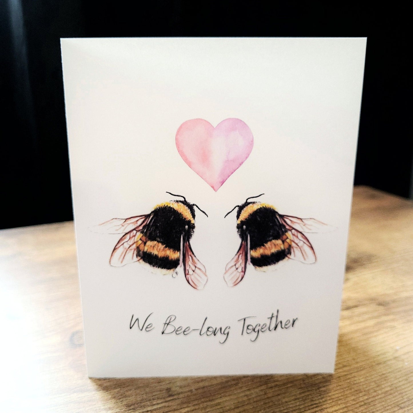 We Bee-long Together Greeting Card, Cute bee lover card, Punny, Funny card for him her, Girlfriend, Boyfriend, Anniversary, Valentines day